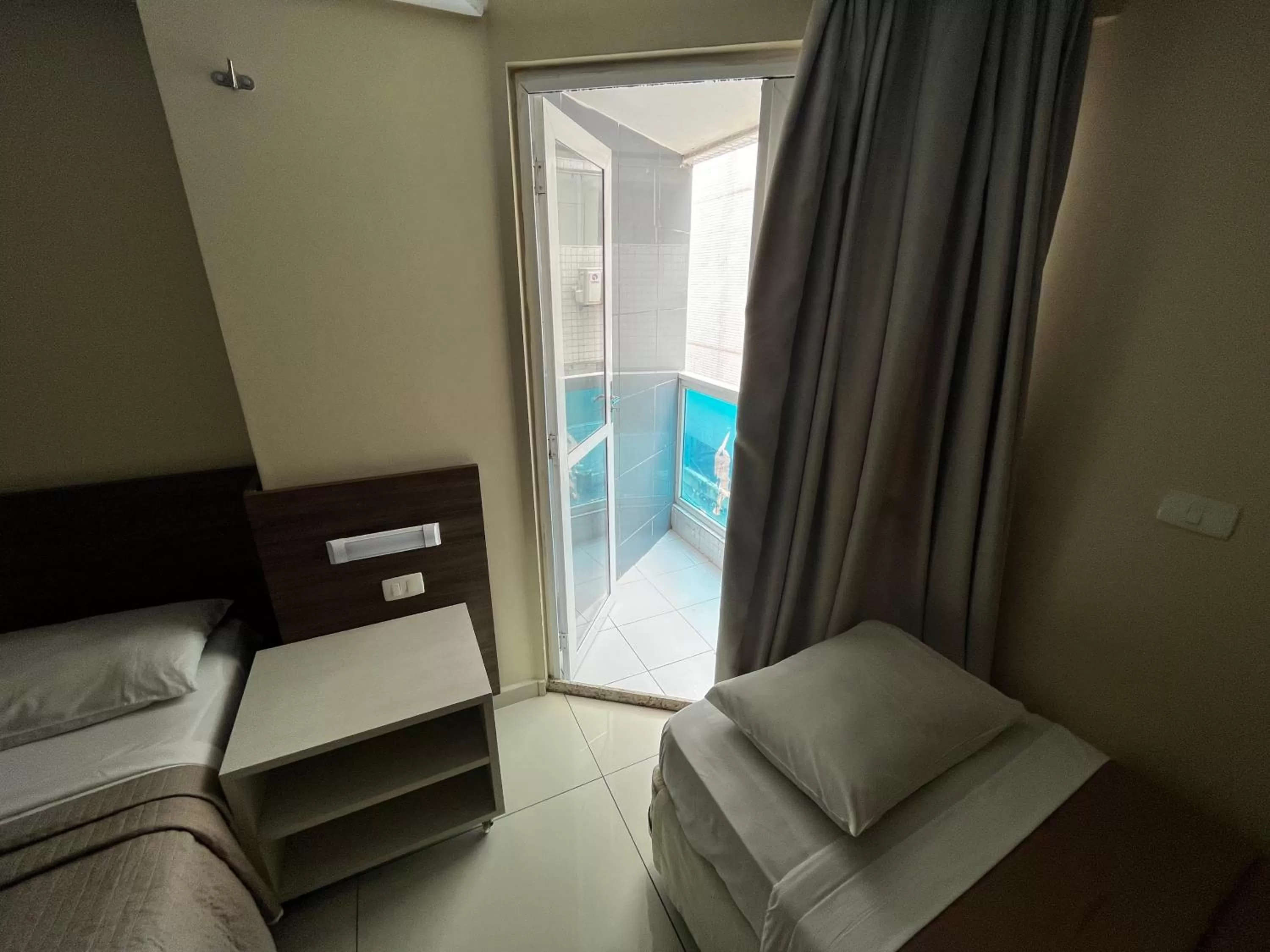 Balcony/Terrace, Pool View in Flat beira mar Tambaú