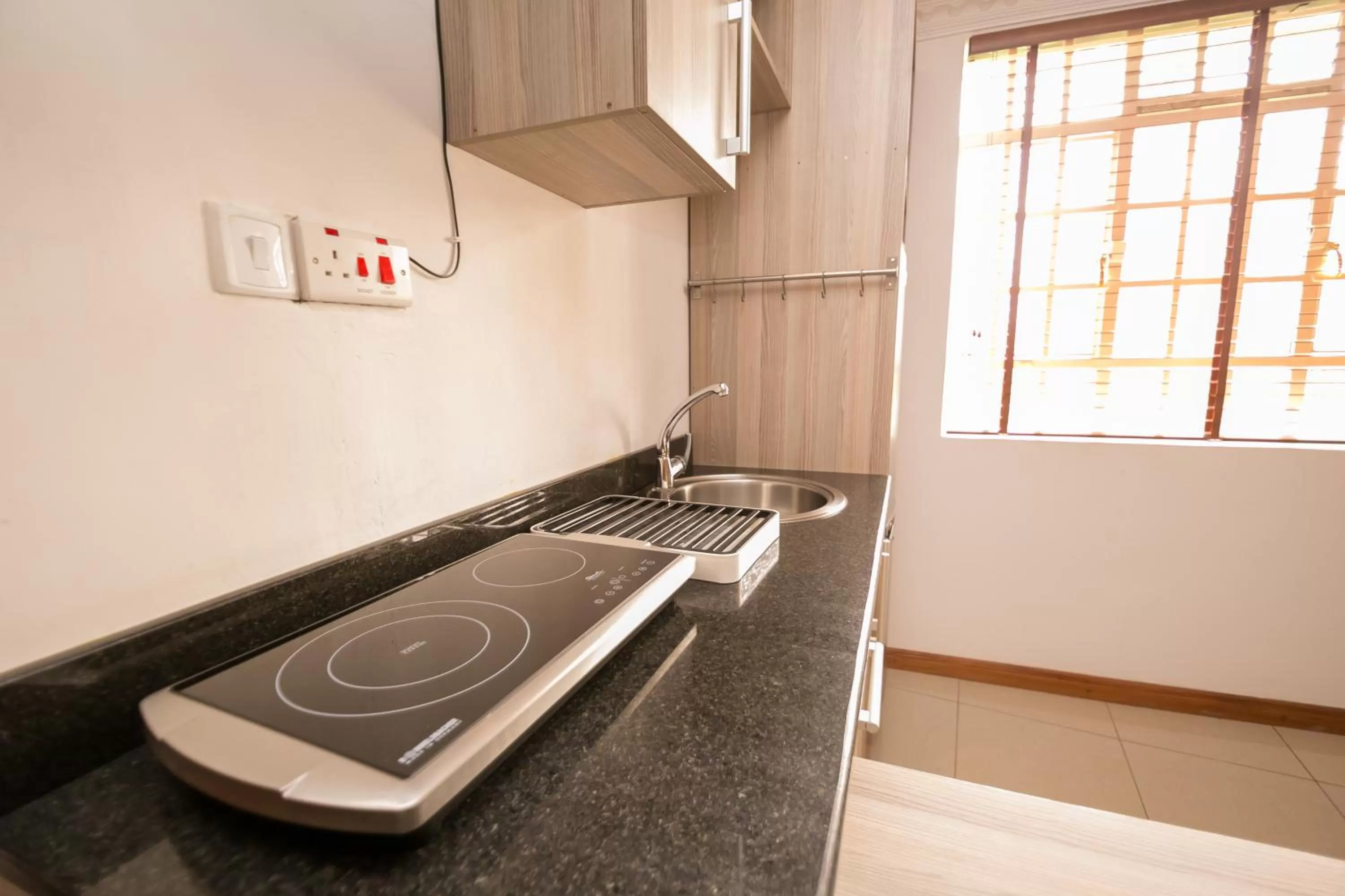 Kitchen or kitchenette in Hotel Rudi