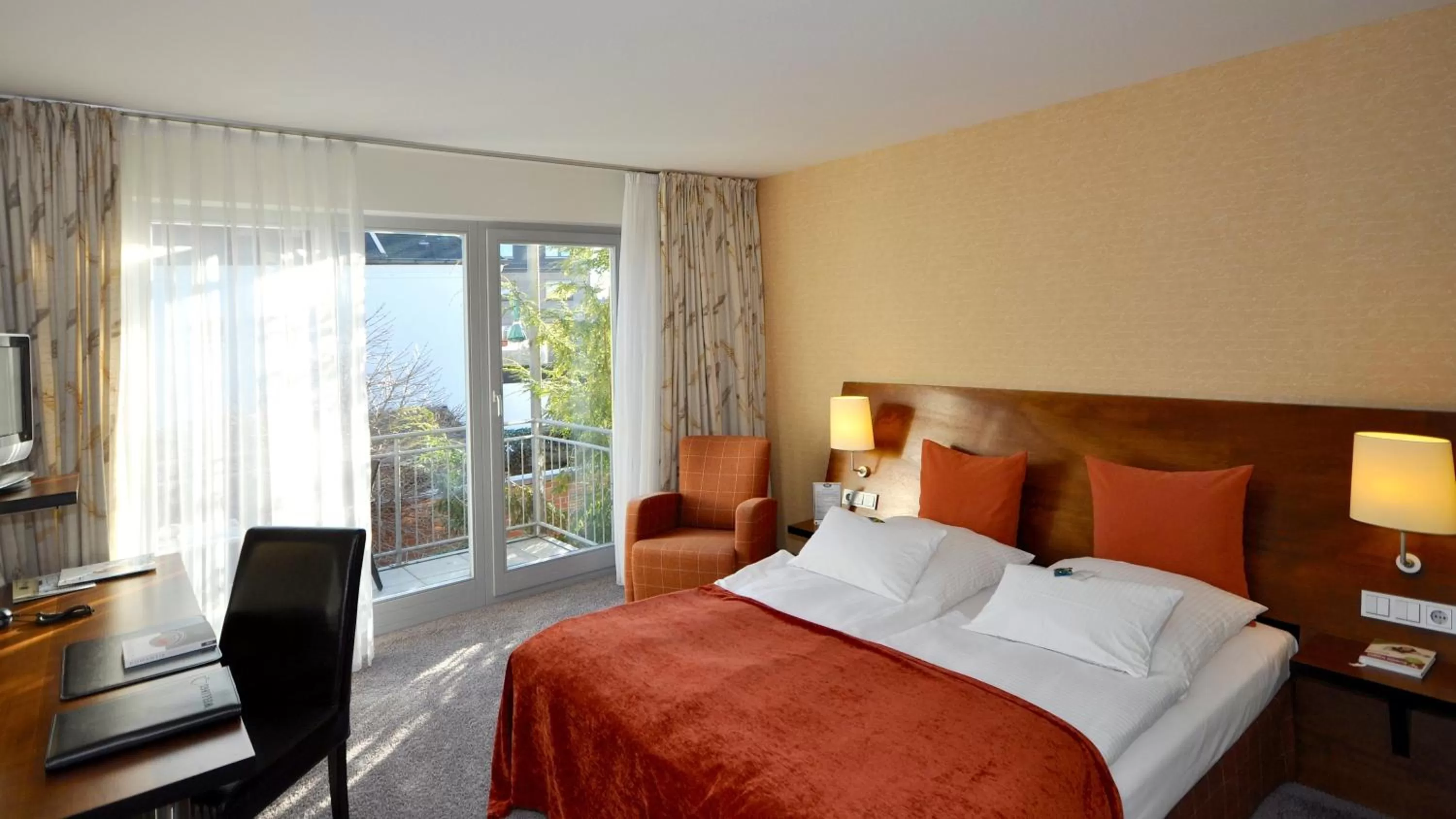 Bed in Wellings Romantik Hotel zur Linde