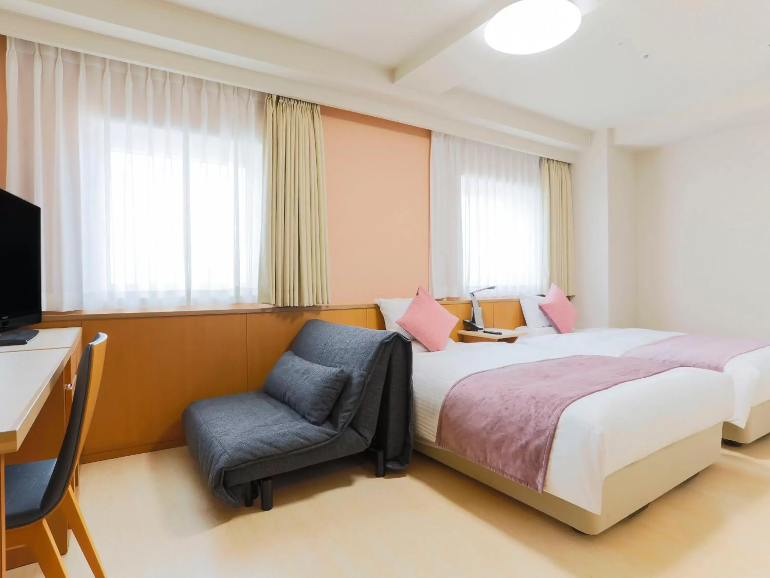 Photo of the whole room, Bed in ART HOTEL Aomori