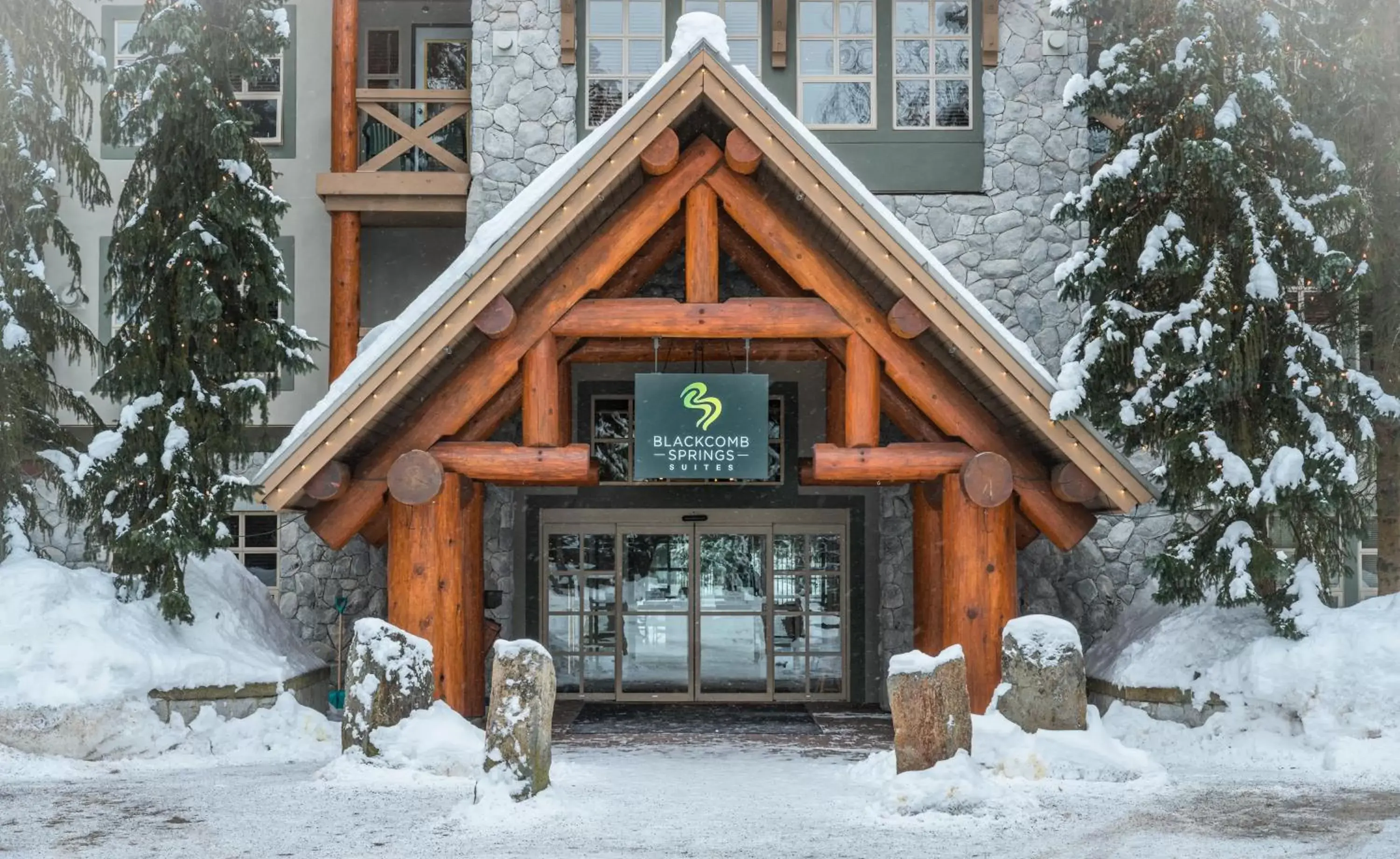 Facade/entrance, Winter in Blackcomb Springs Suites by CLIQUE