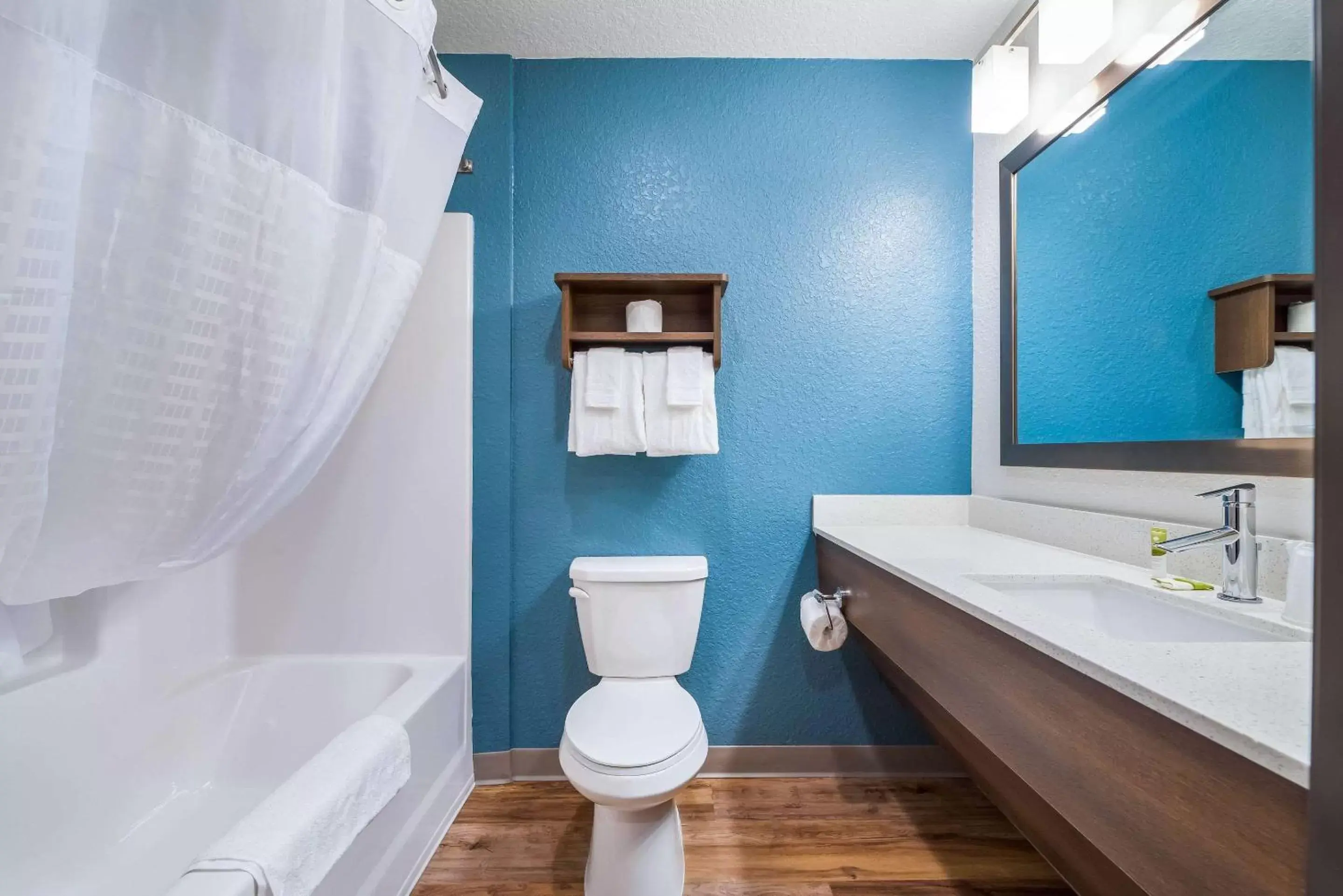 Bathroom in WoodSpring Suites Davenport FL