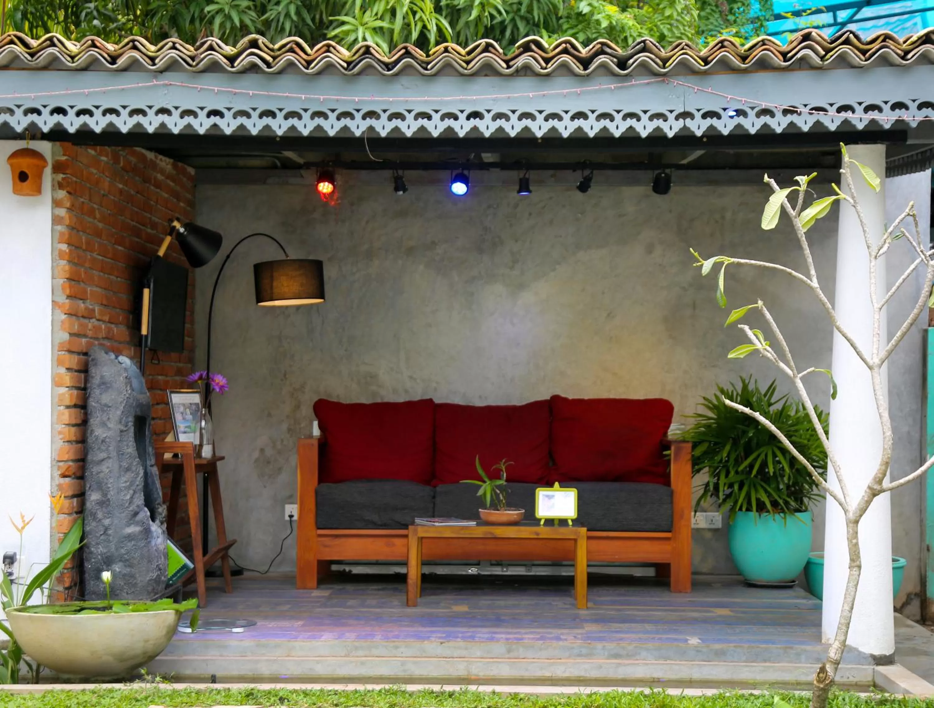 Seating area in Temple Tree