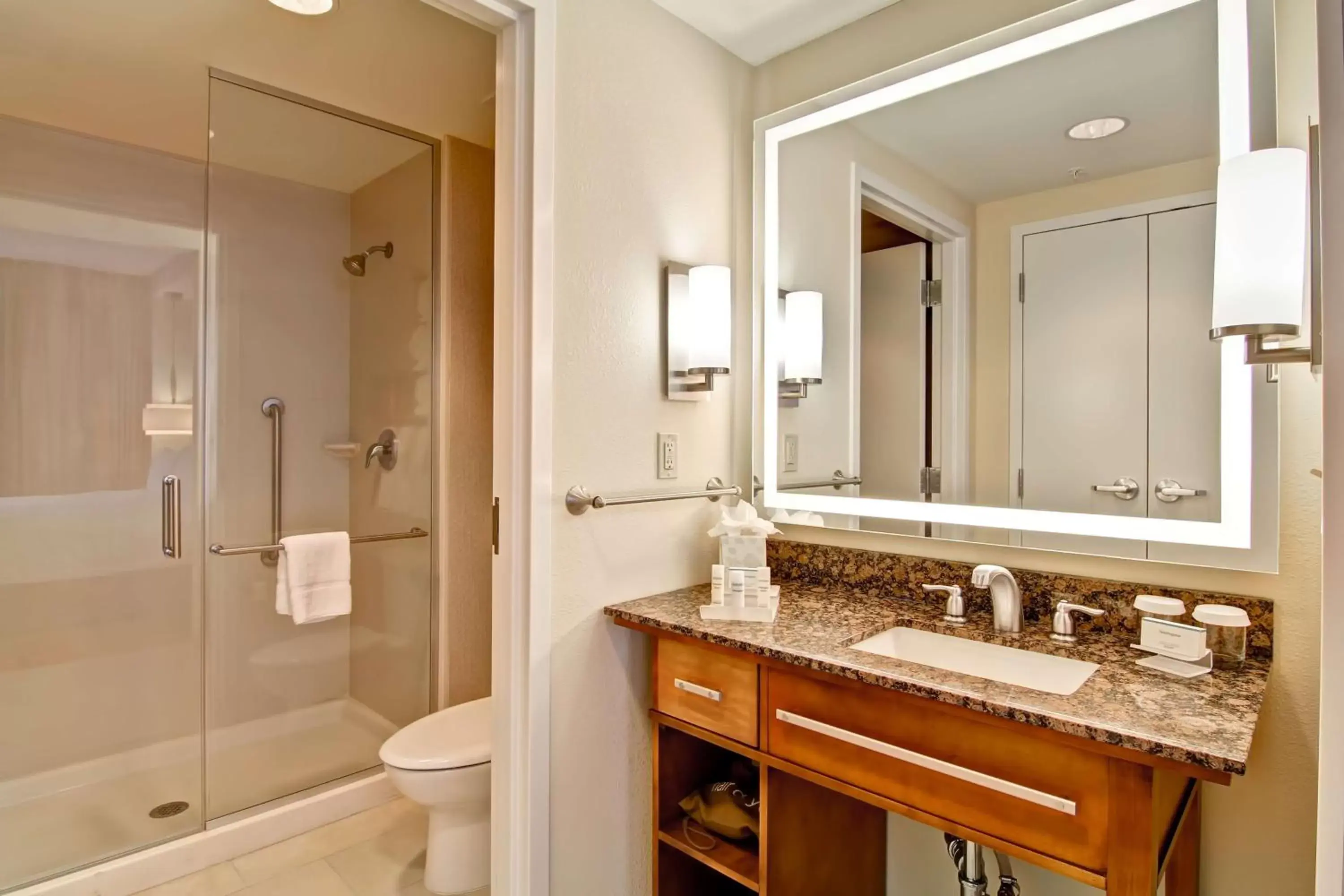 Bathroom in Homewood Suites by Hilton Cincinnati-Downtown