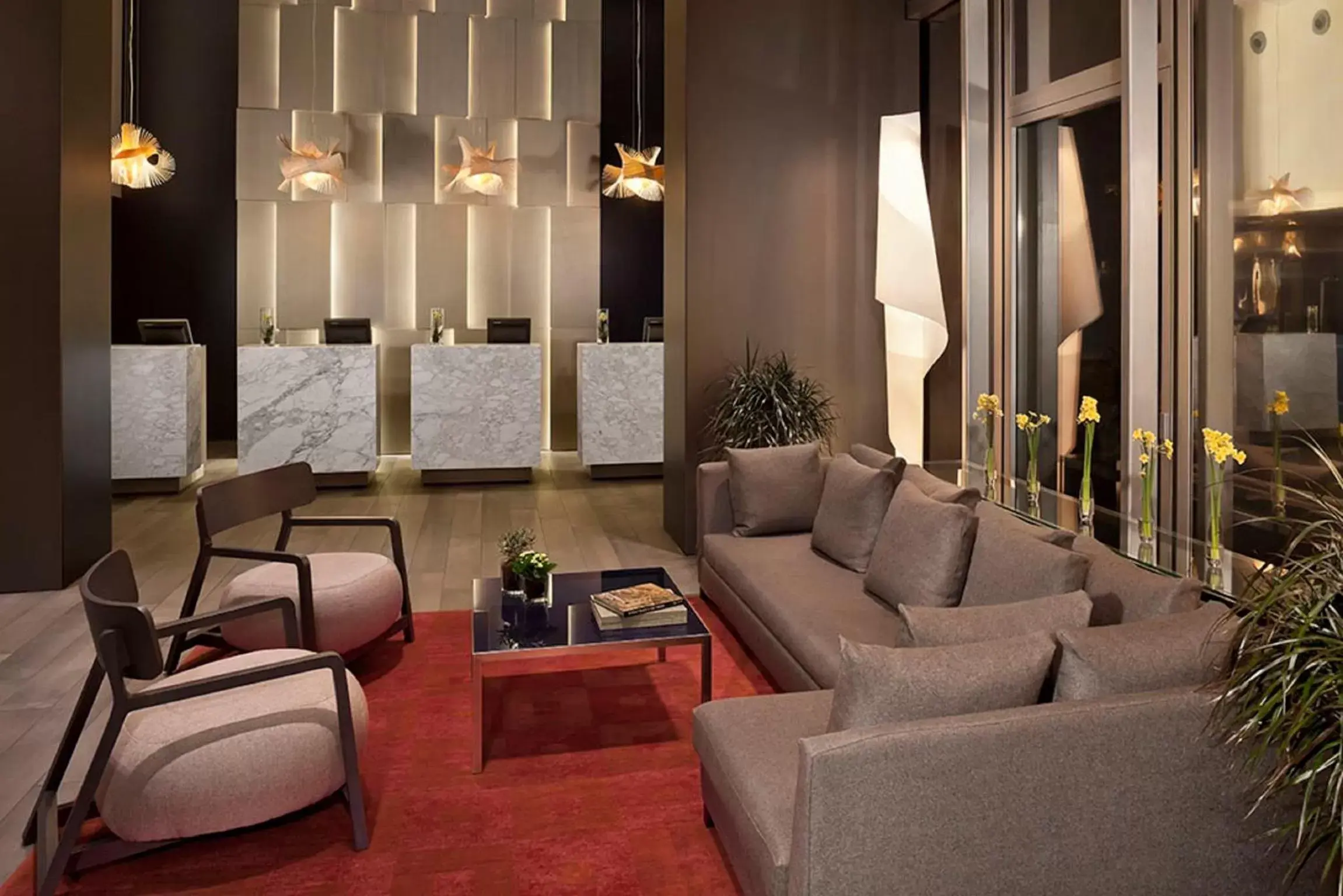 Lobby or reception in Melia Barcelona Sky 4* Sup Lobby or reception in Melia Barcelona Sky 4* Sup