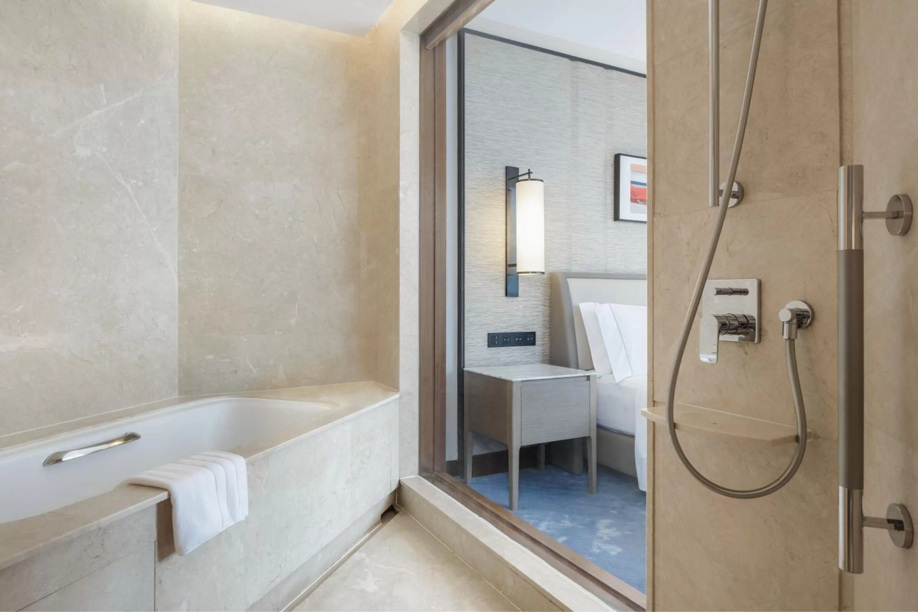 Bathroom, Bed in The Westin Beijing Financial Street