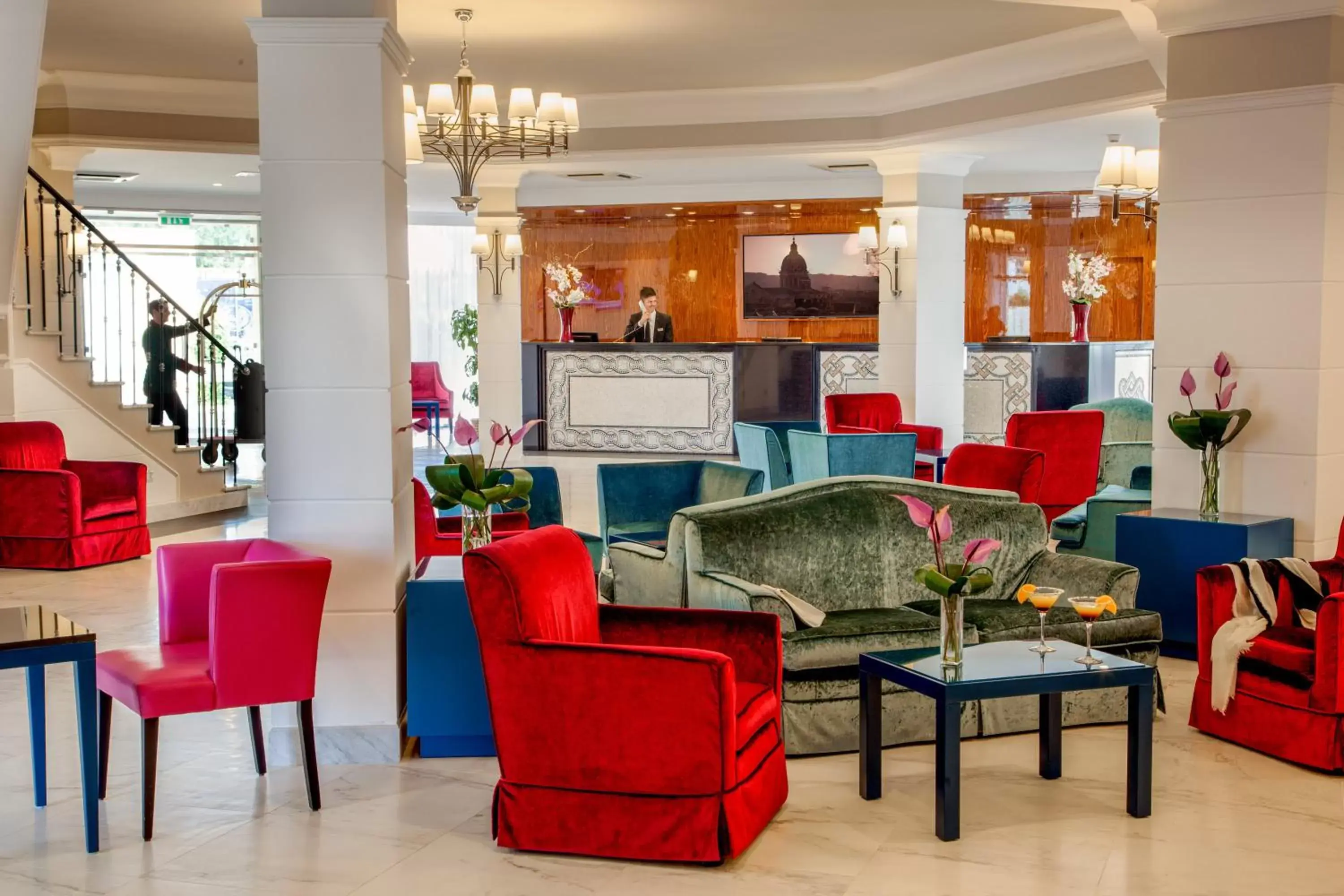 Lobby or reception, Lounge/Bar in Hotel Cristoforo Colombo