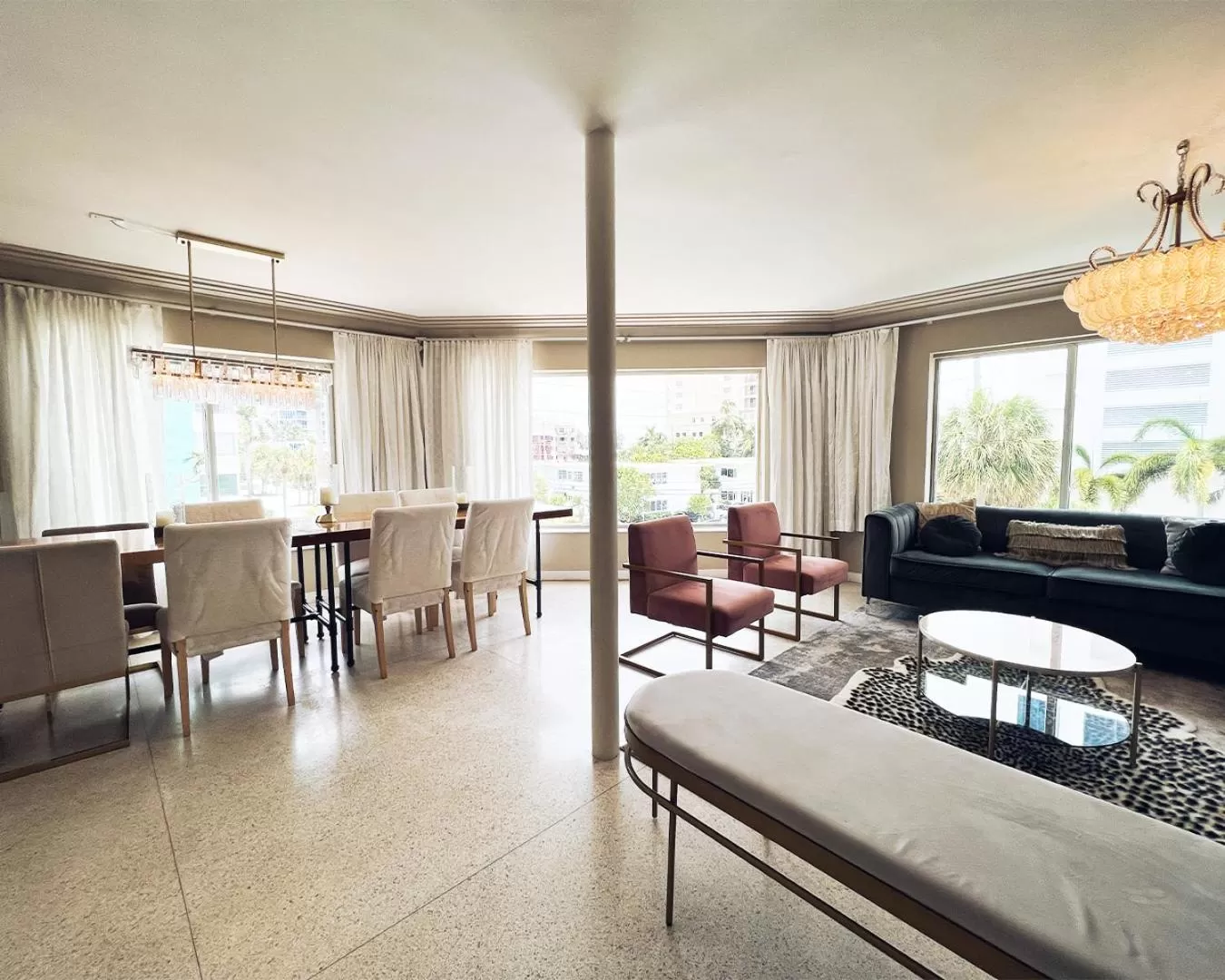 Seating area in North Beach Hotel