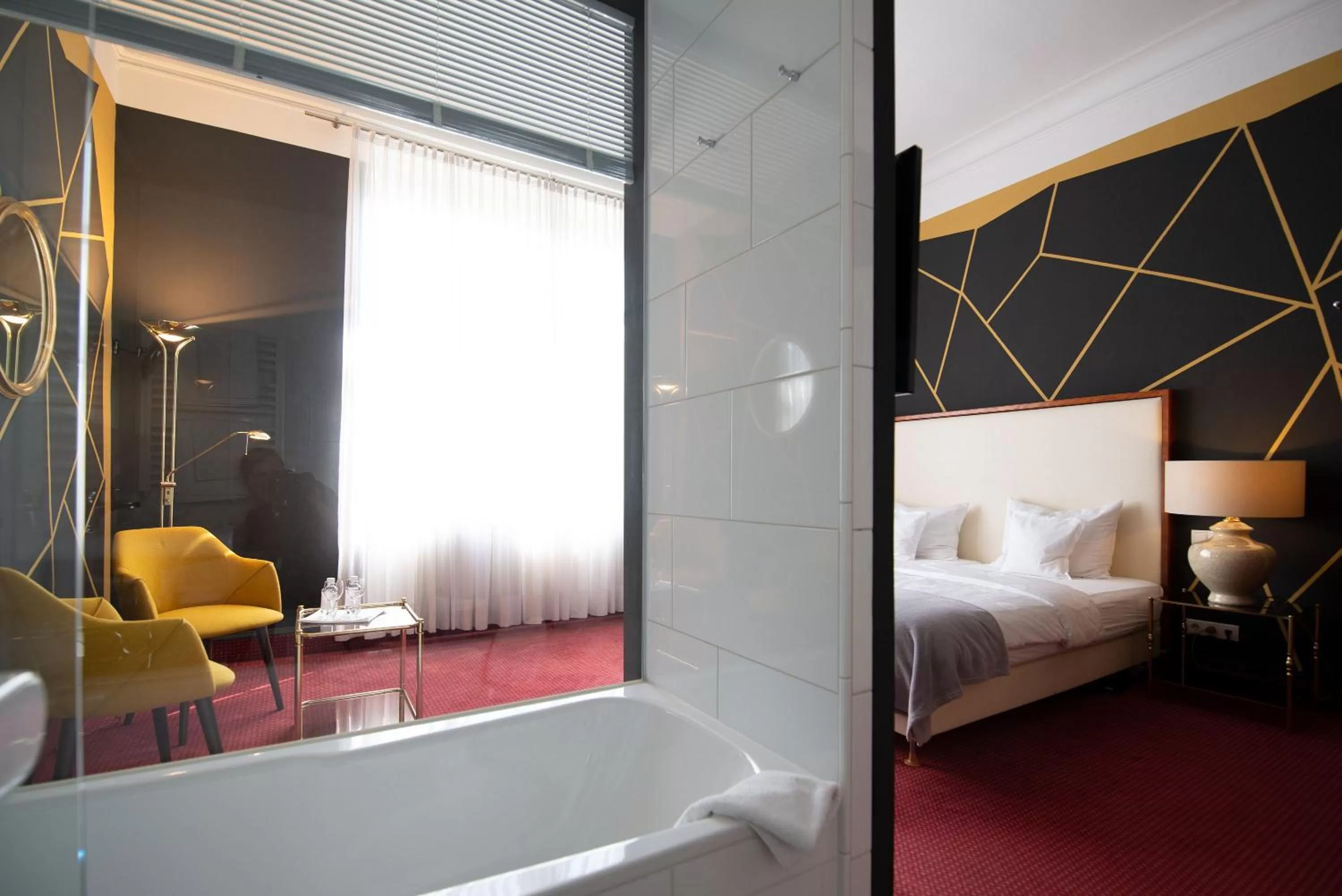 Bed in Hotel Bamberger Hof Bellevue