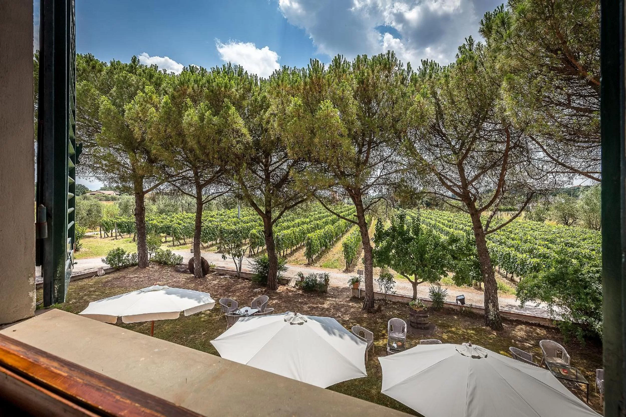 Garden view in Locanda il Fornello