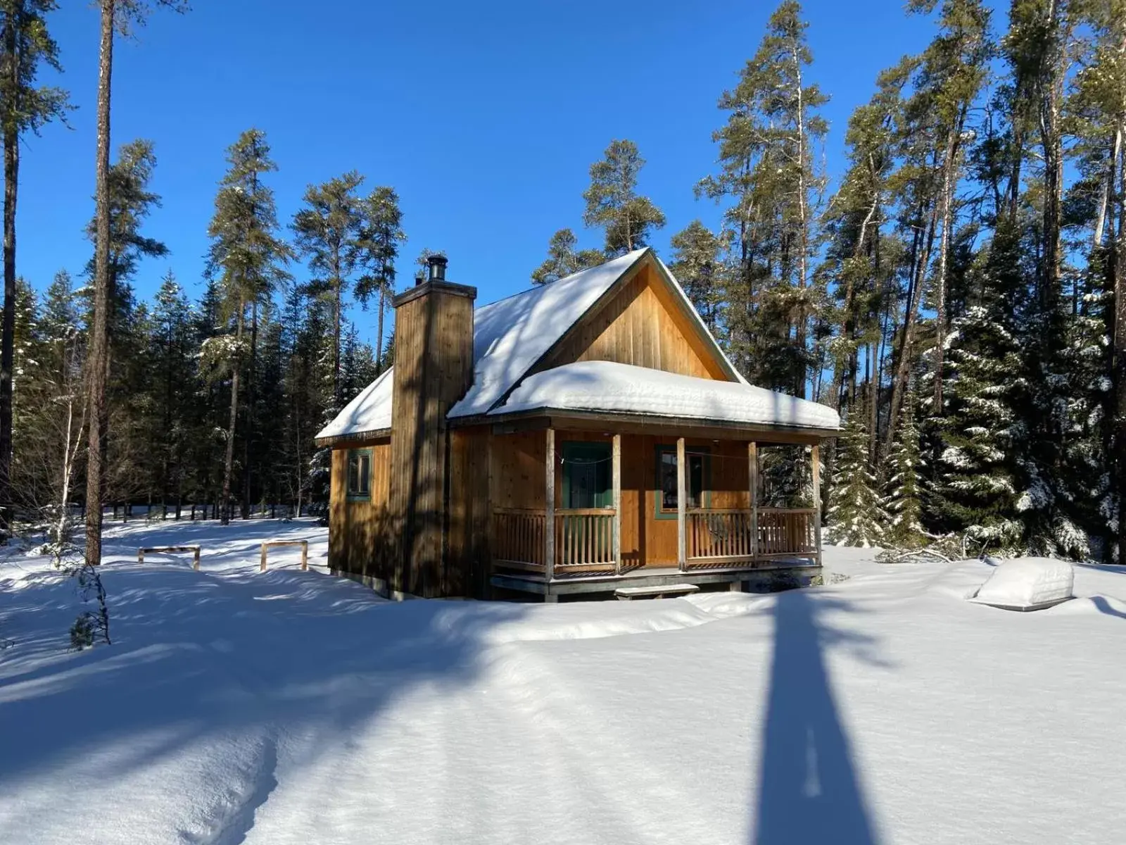 View (from property/room), Winter in Camp Taureau - Altaï Canada