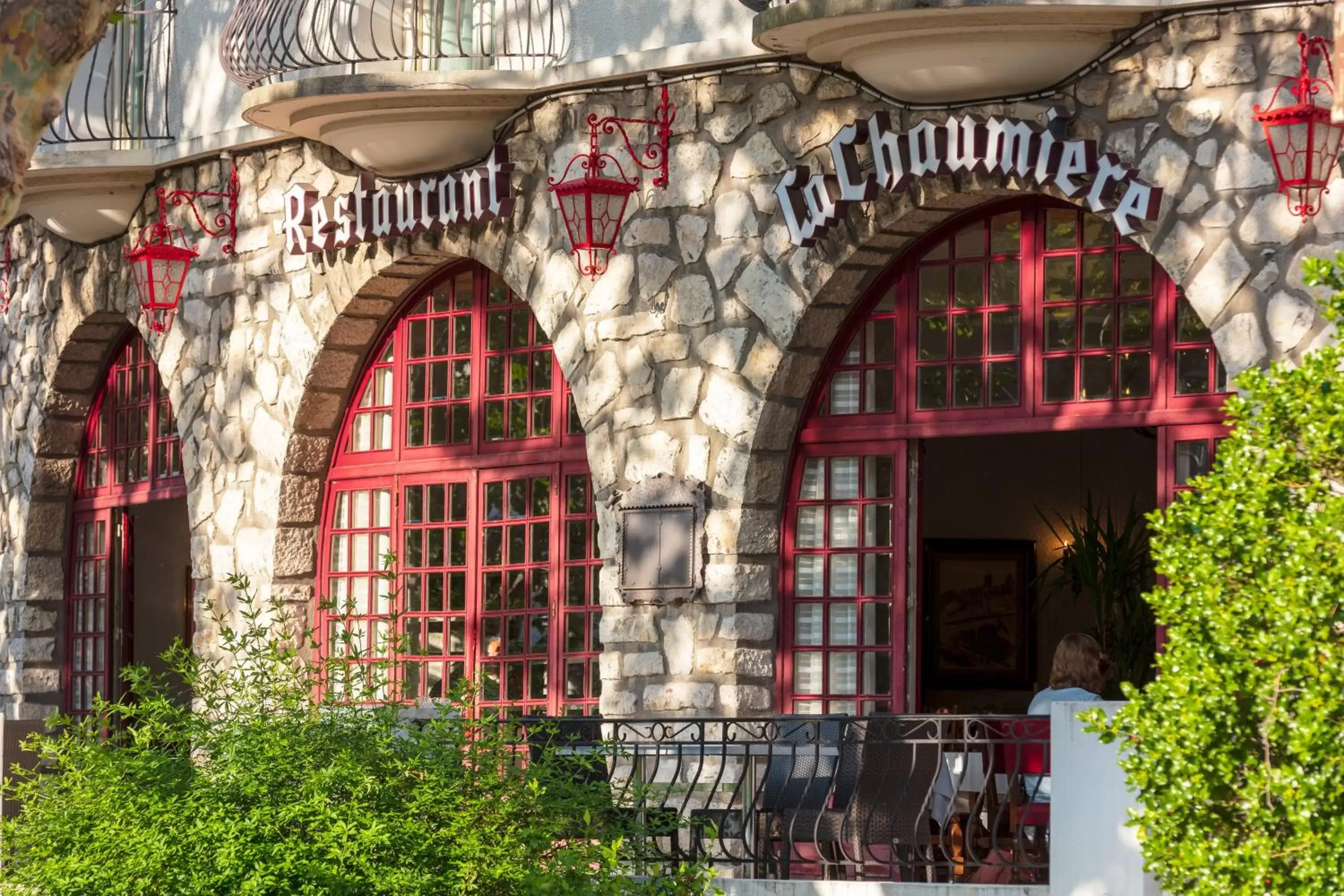 Patio in Hotel La Chaumière