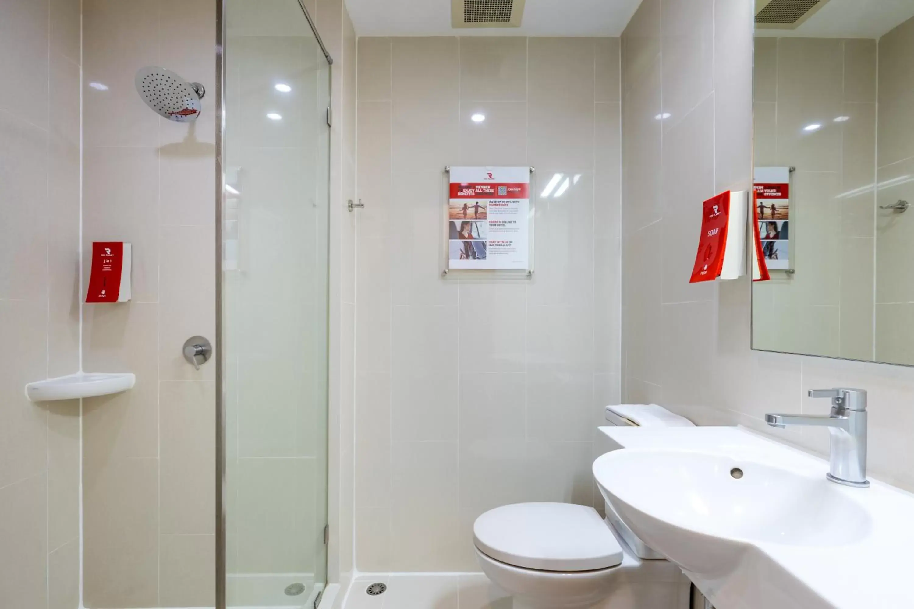 Bathroom in Red Planet Bangkok Asoke - SHA Extra Plus