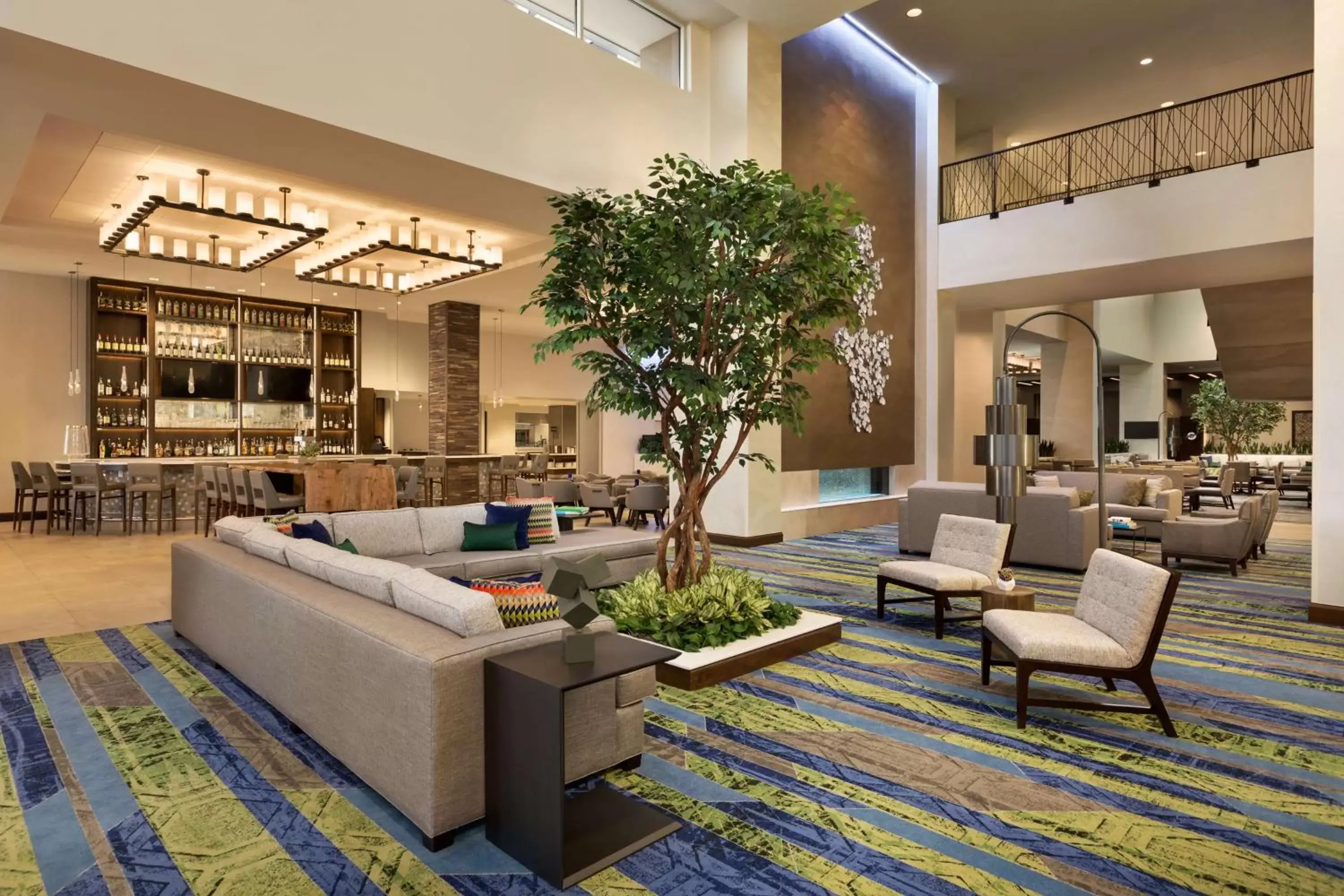 Lobby or reception in Embassy Suites By Hilton Denton Convention Center Lobby or reception in Embassy Suites By Hilton Denton Convention Center