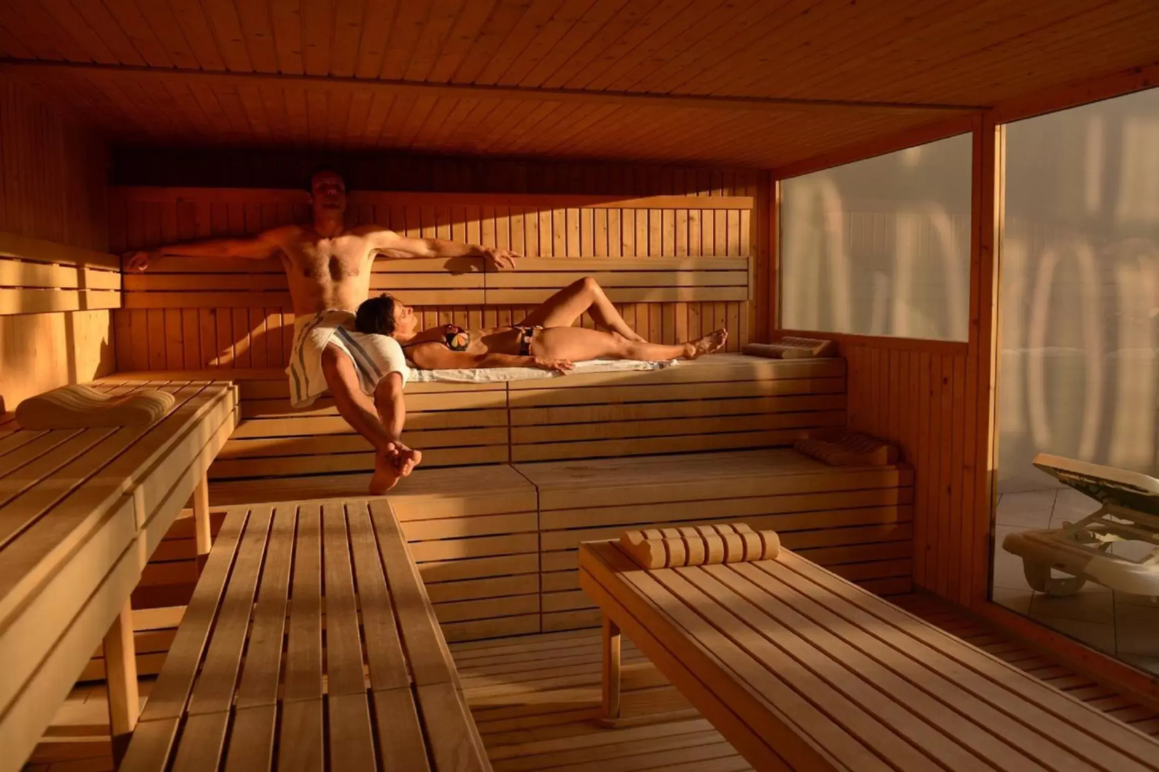 Sauna in Les Terrasses d'Atlanthal