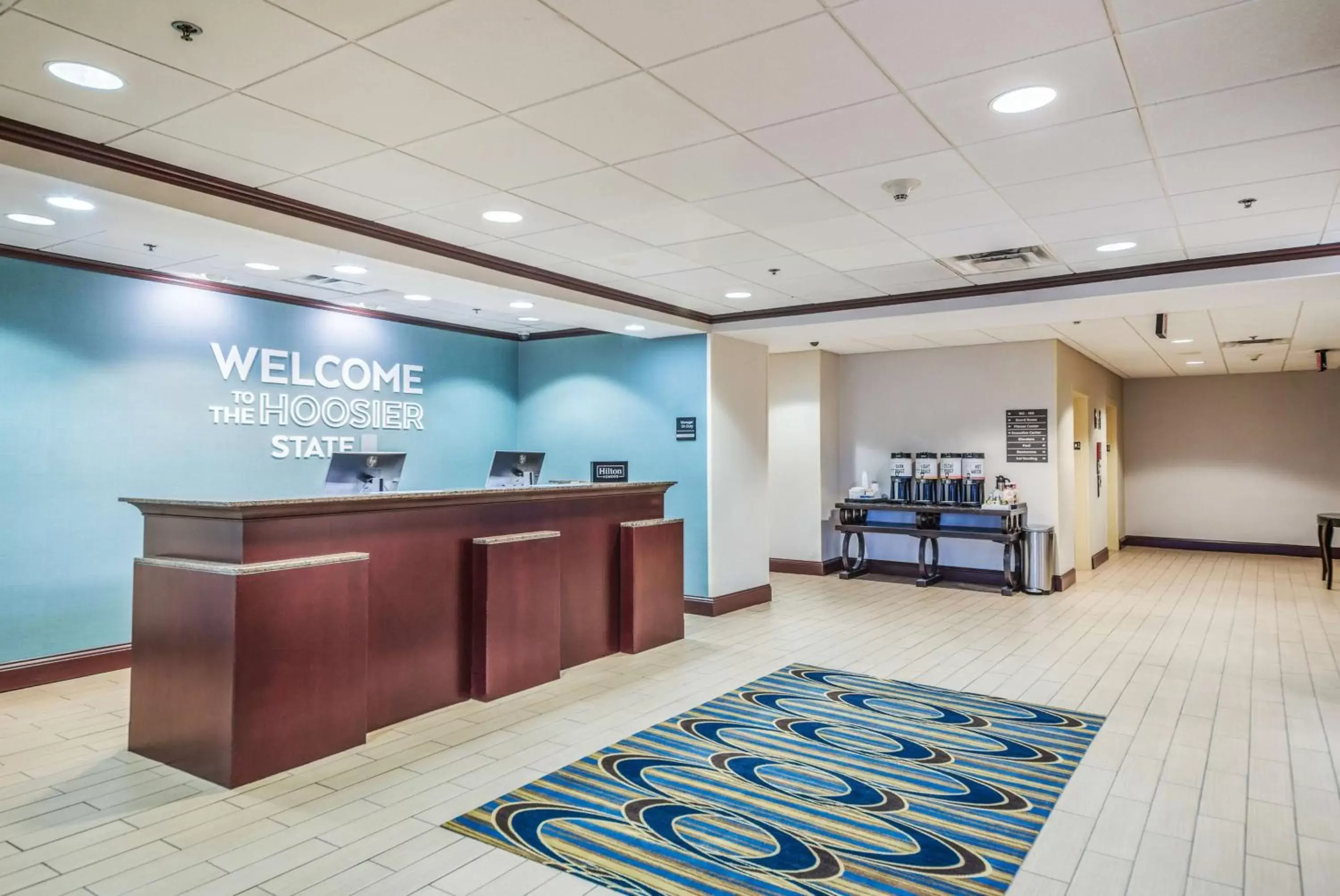 Lobby or reception in Hampton Inn Greenfield Lobby or reception in Hampton Inn Greenfield