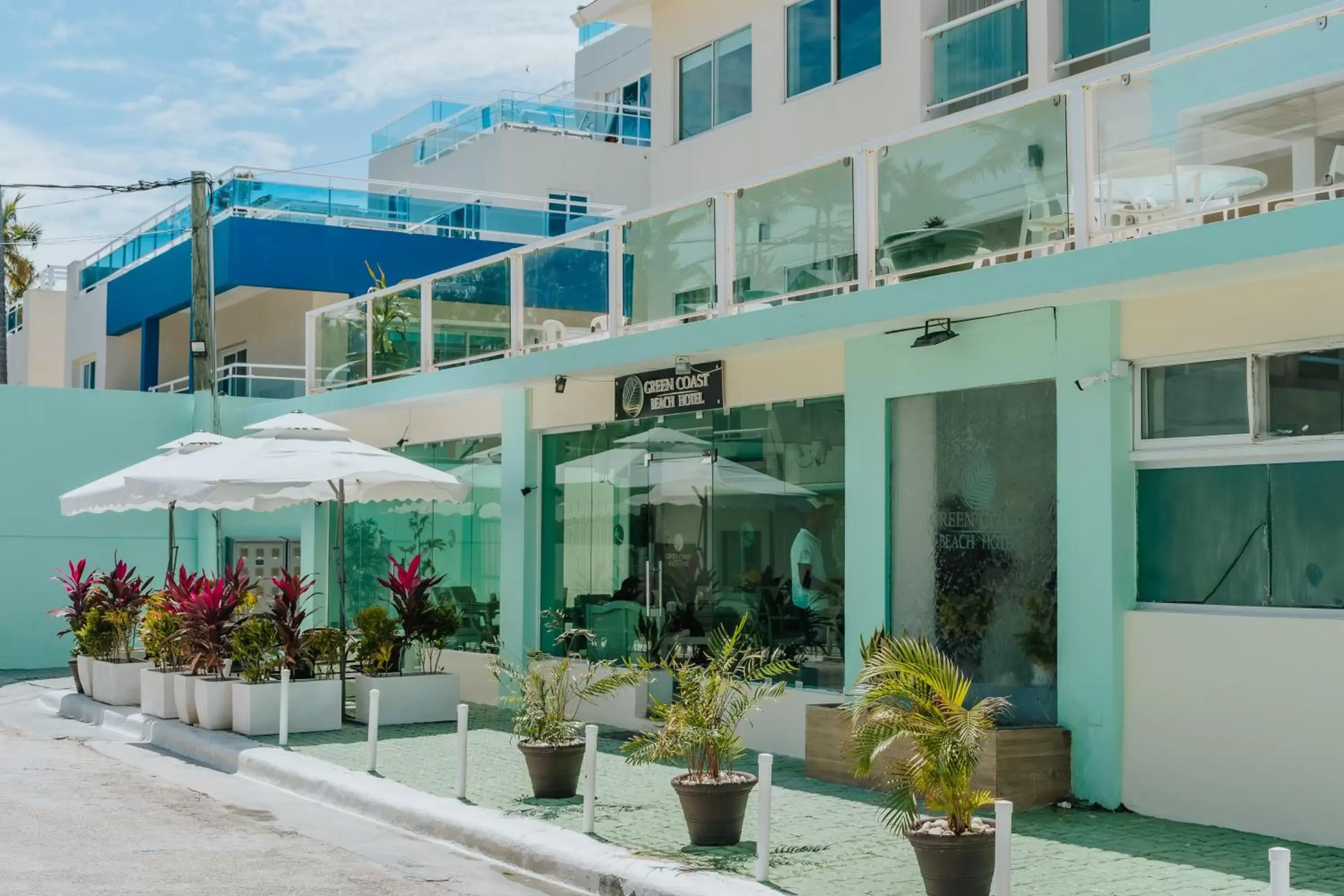 Facade/entrance, Property Building in Green Coast Beach Hotel