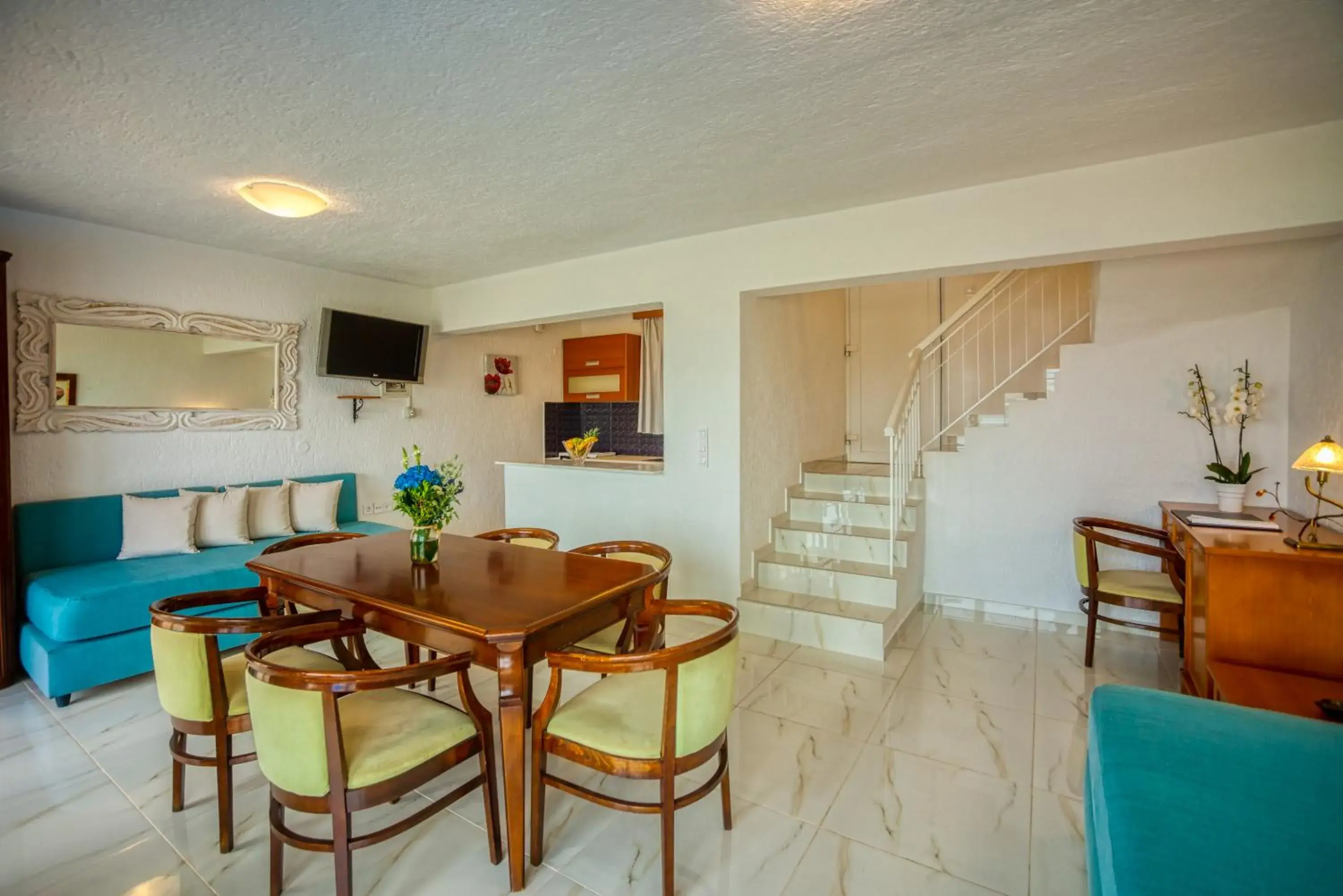 TV and multimedia, Dining Area in Elounda Water Park Residence Hotel