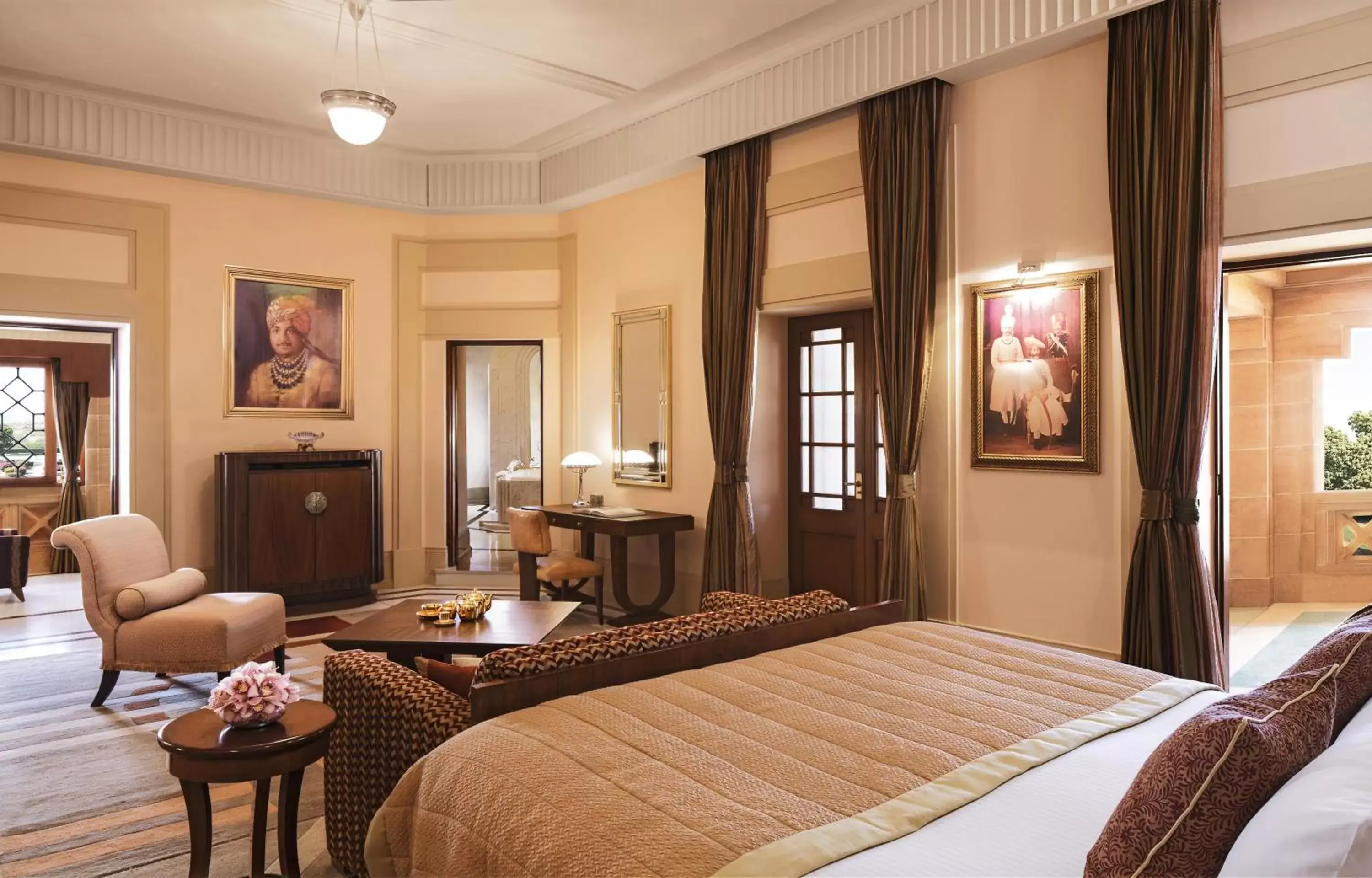 Photo of the whole room, Bed in Umaid Bhawan Palace Jodhpur