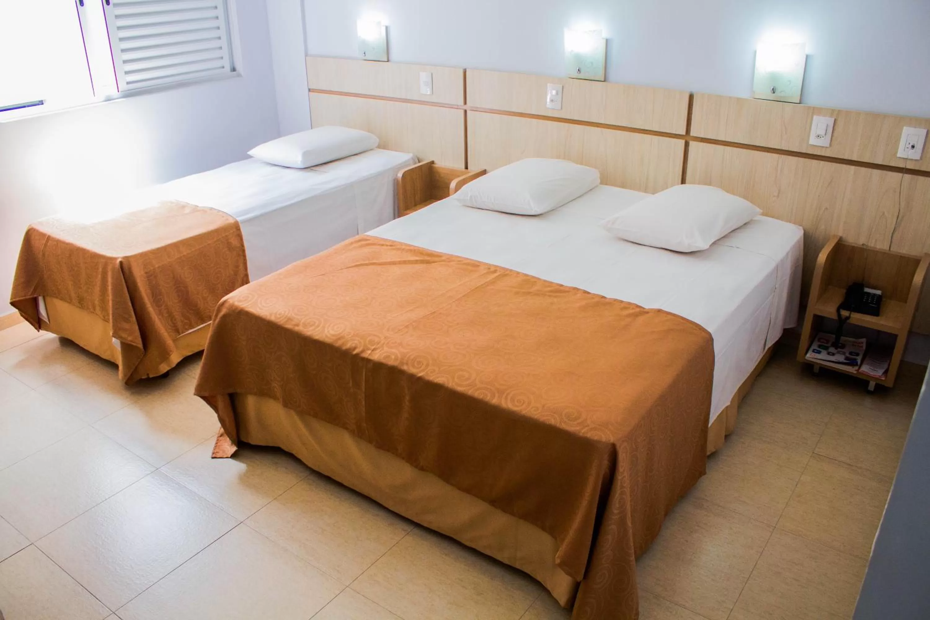 Bed in Hotel Baviera Iguassu