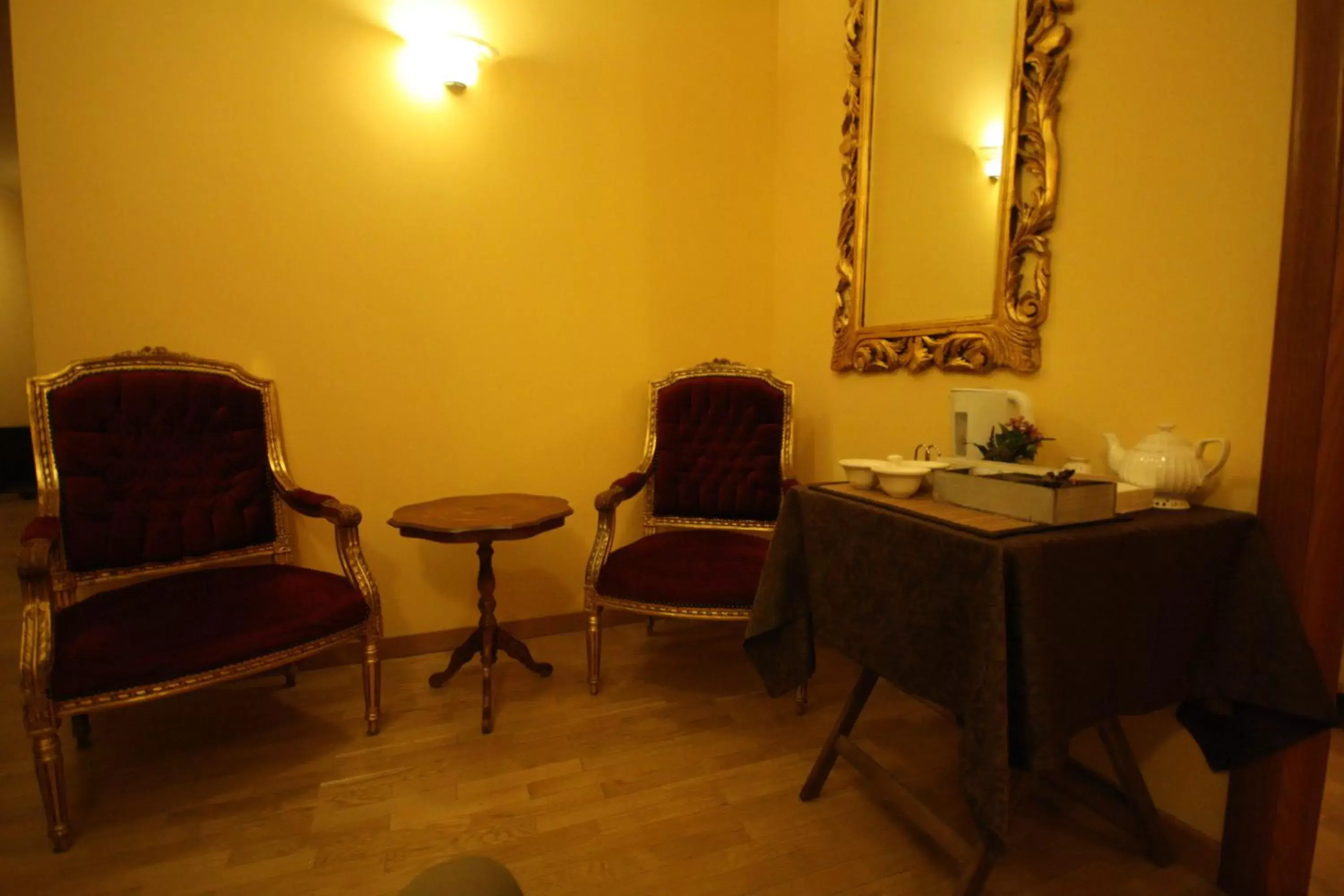 Decorative detail, Seating Area in Hotel Cherubini
