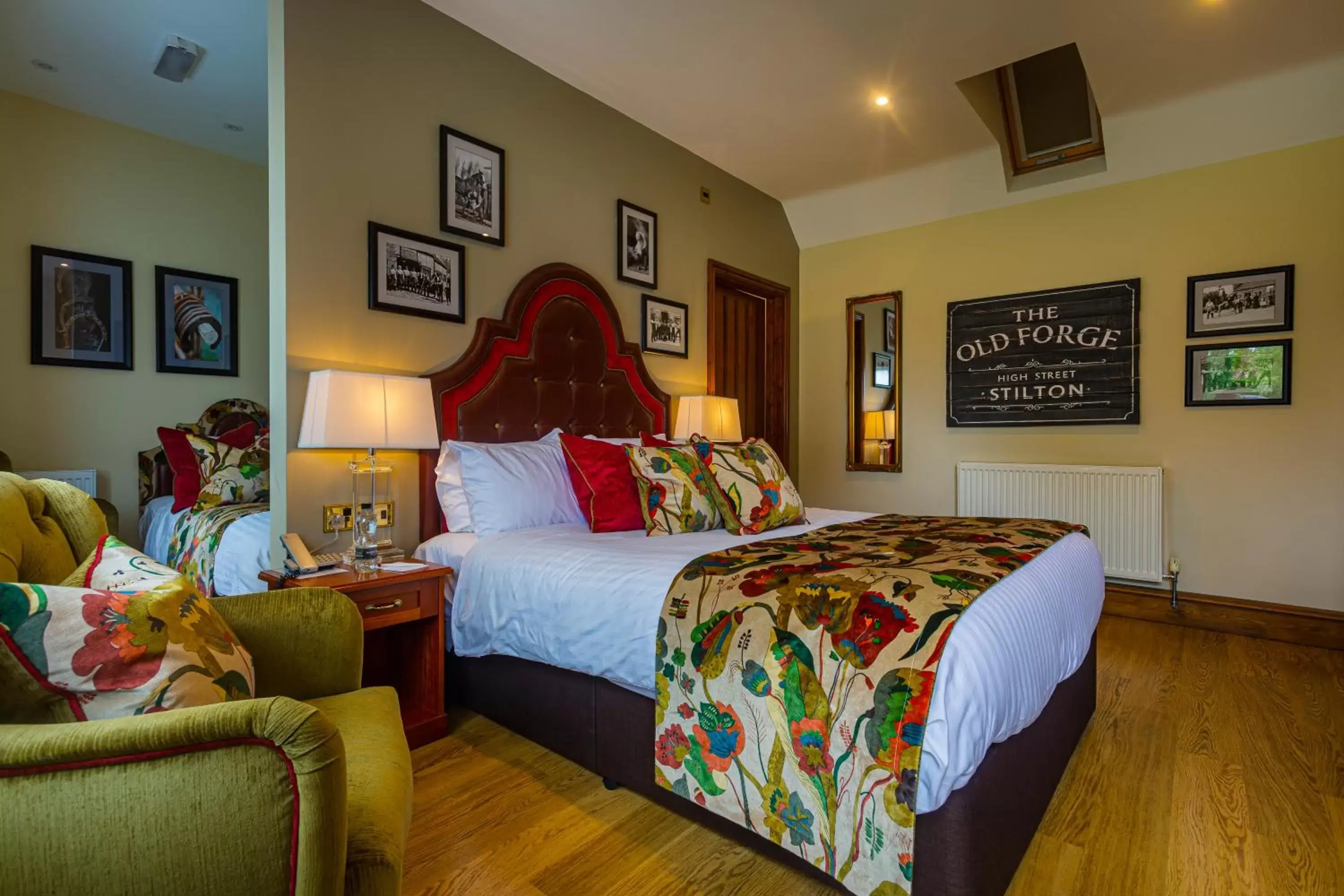 Bedroom in The Bell Inn, Stilton, Cambridgeshire