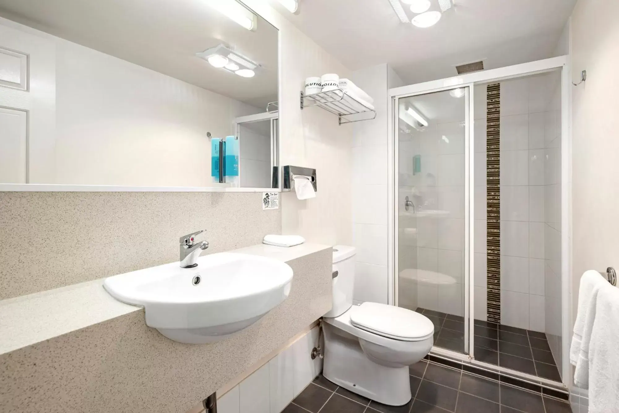 Bathroom in Pegasus Motor Inn and Serviced Apartments