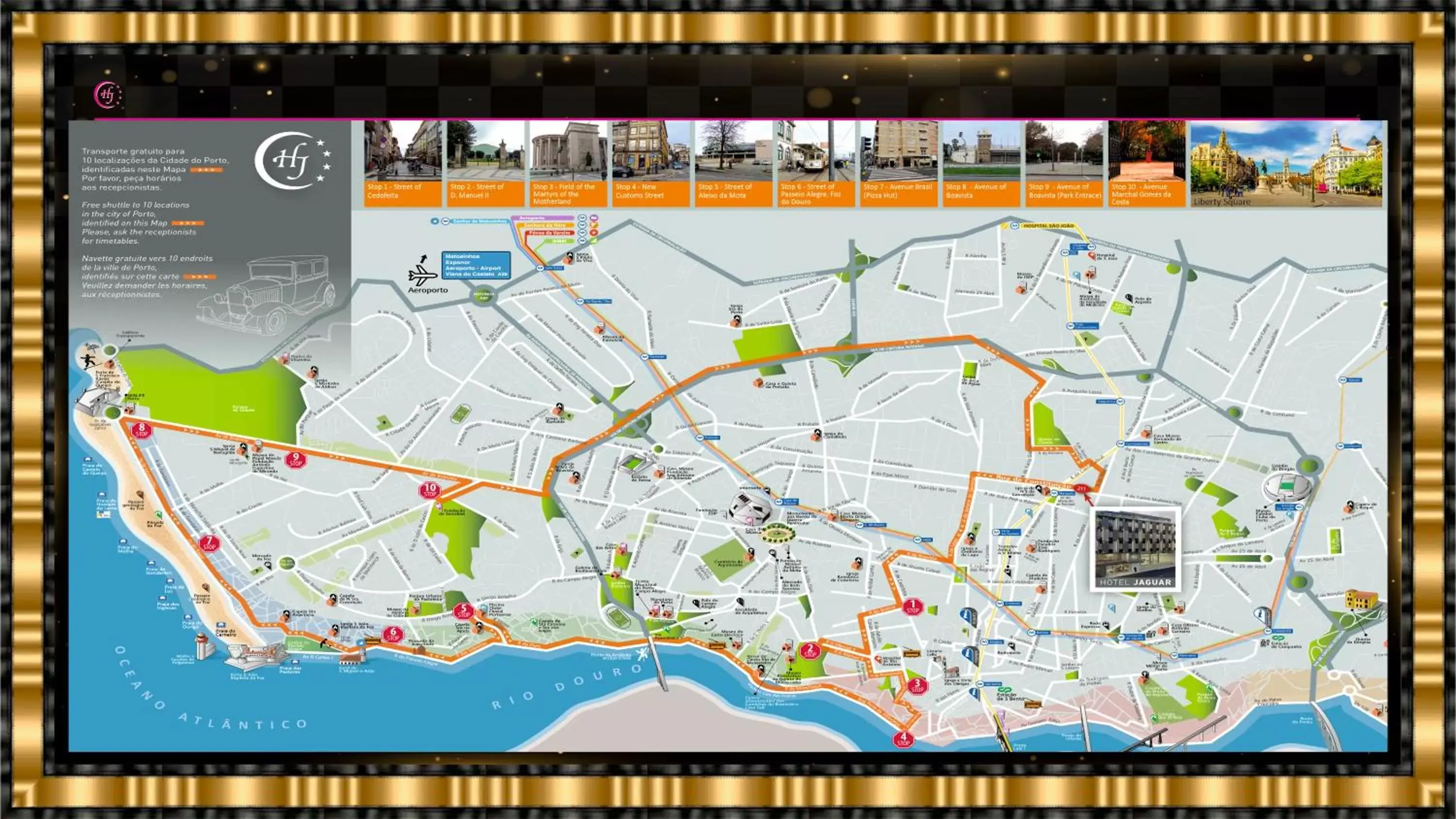 Floor Plan in Hotel Jaguar Oporto - Airport to Hotel and City is a free Shuttle Service