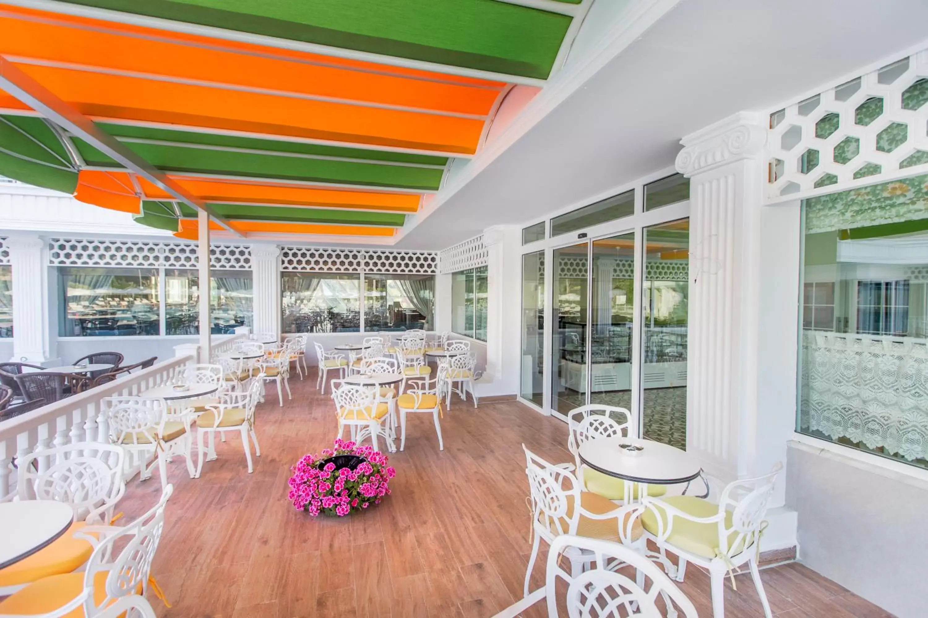 Balcony/Terrace, Restaurant/Places to Eat in Innvista Hotels Belek