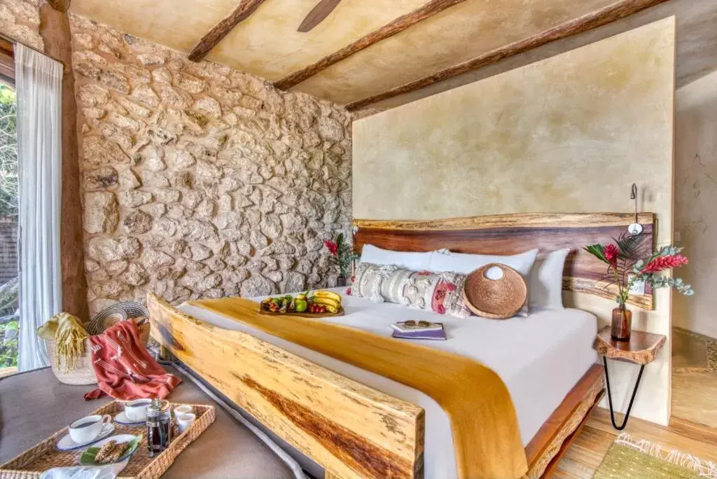 Bed in Alaya Tulum by Ahau Collection Bed in Alaya Tulum by Ahau Collection