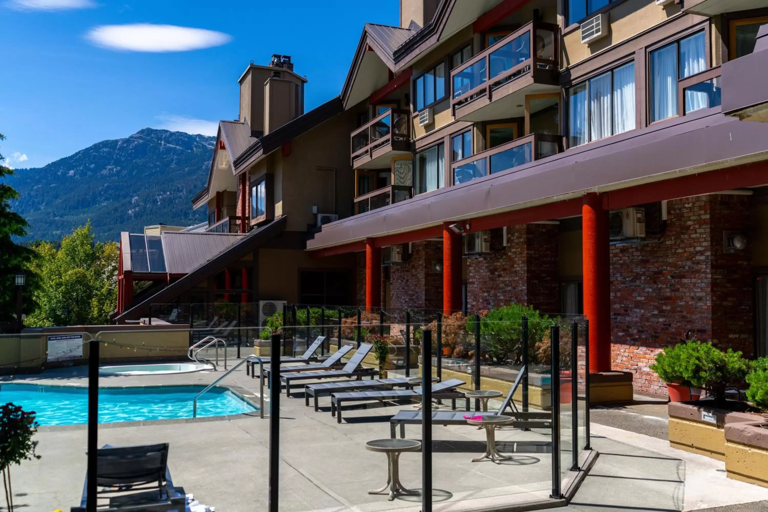 Pool view, Swimming Pool in Whistler Village Inn & Suites
