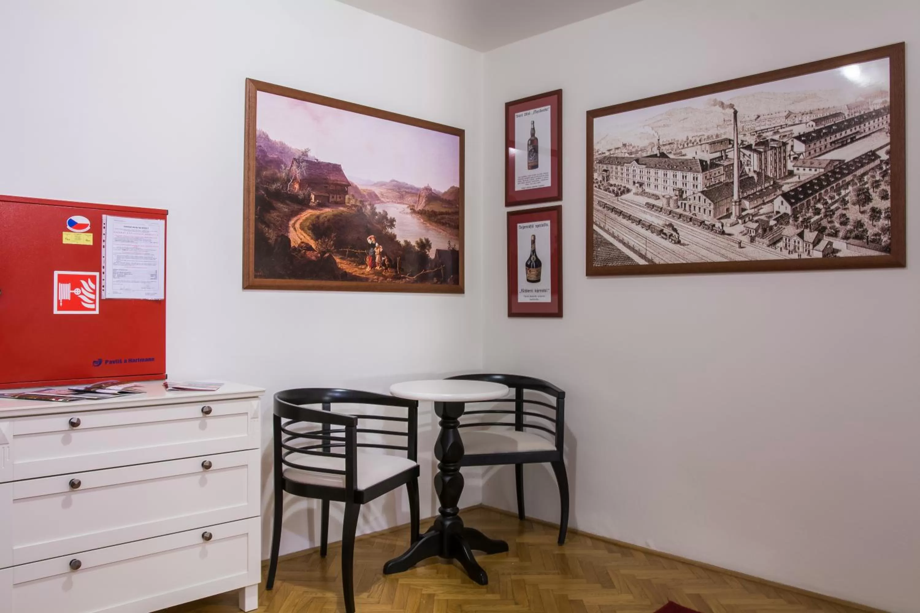 Seating area in Pivovar Hotel Na Rychtě