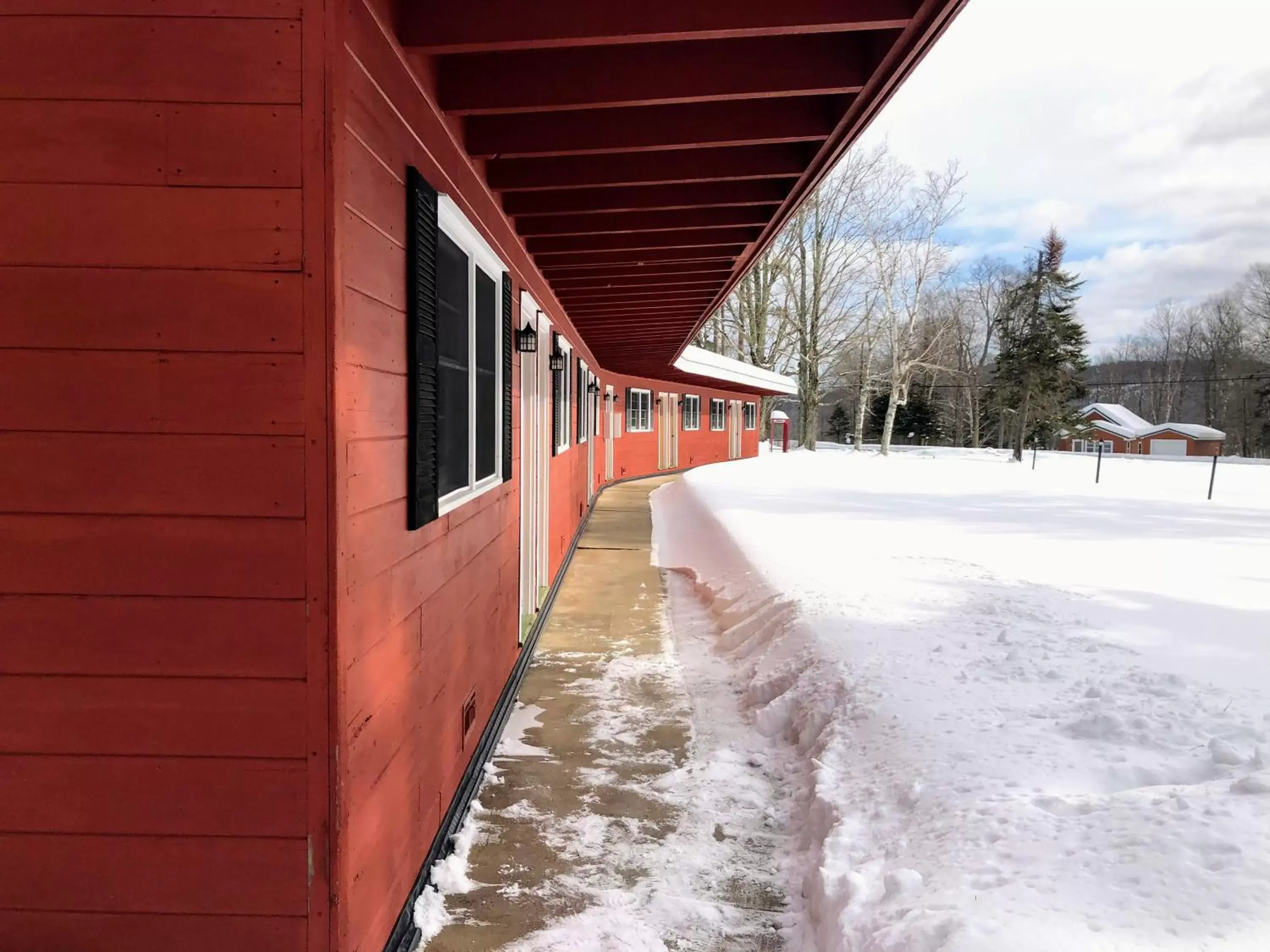 Property building, Winter in The Lorca Adirondacks Motel