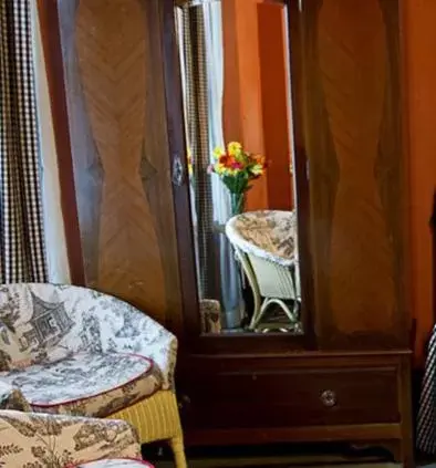 Decorative detail, Bathroom in Hotel Boheme