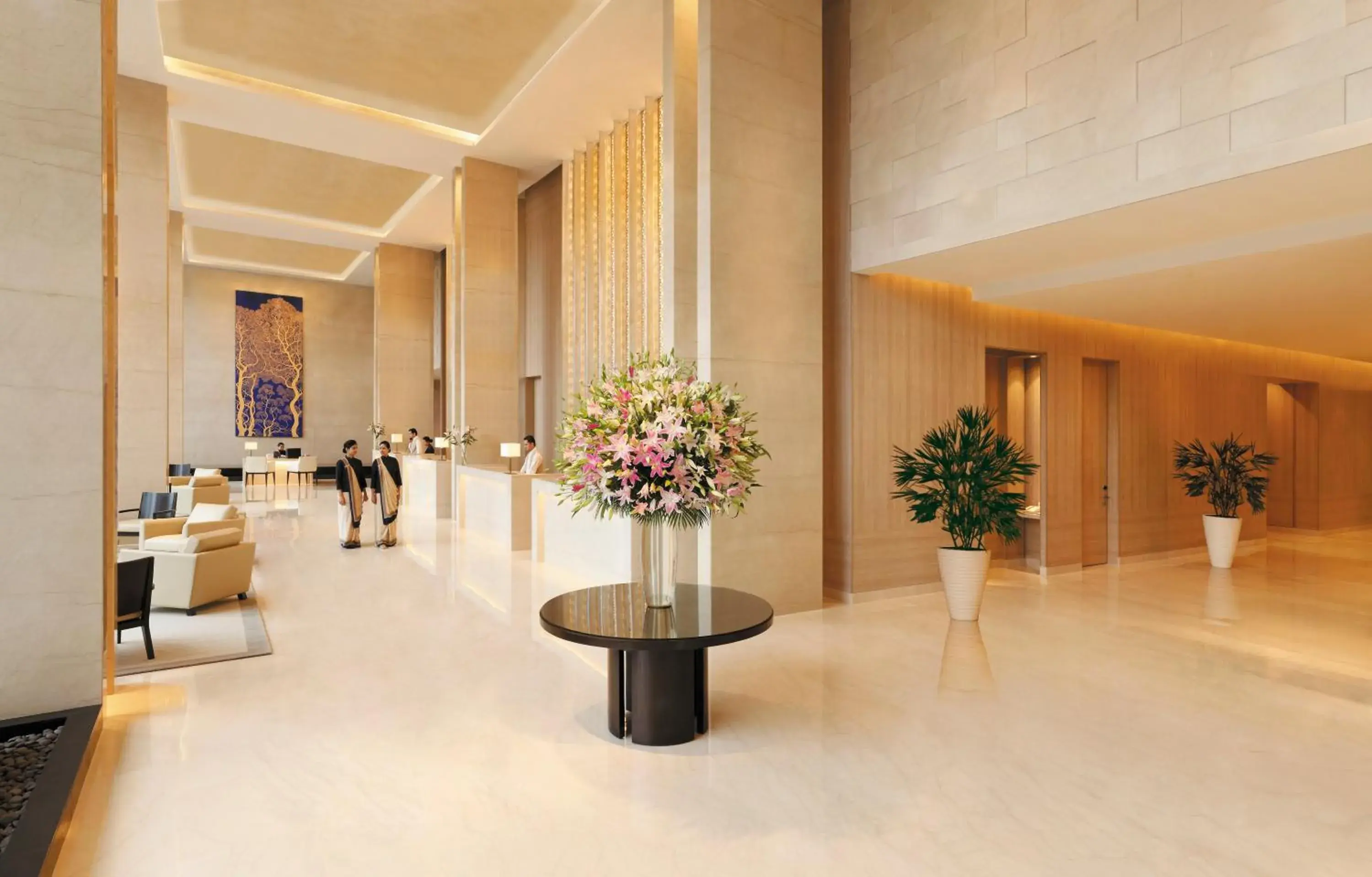 Lobby or reception in Trident Hyderabad Lobby or reception in Trident Hyderabad