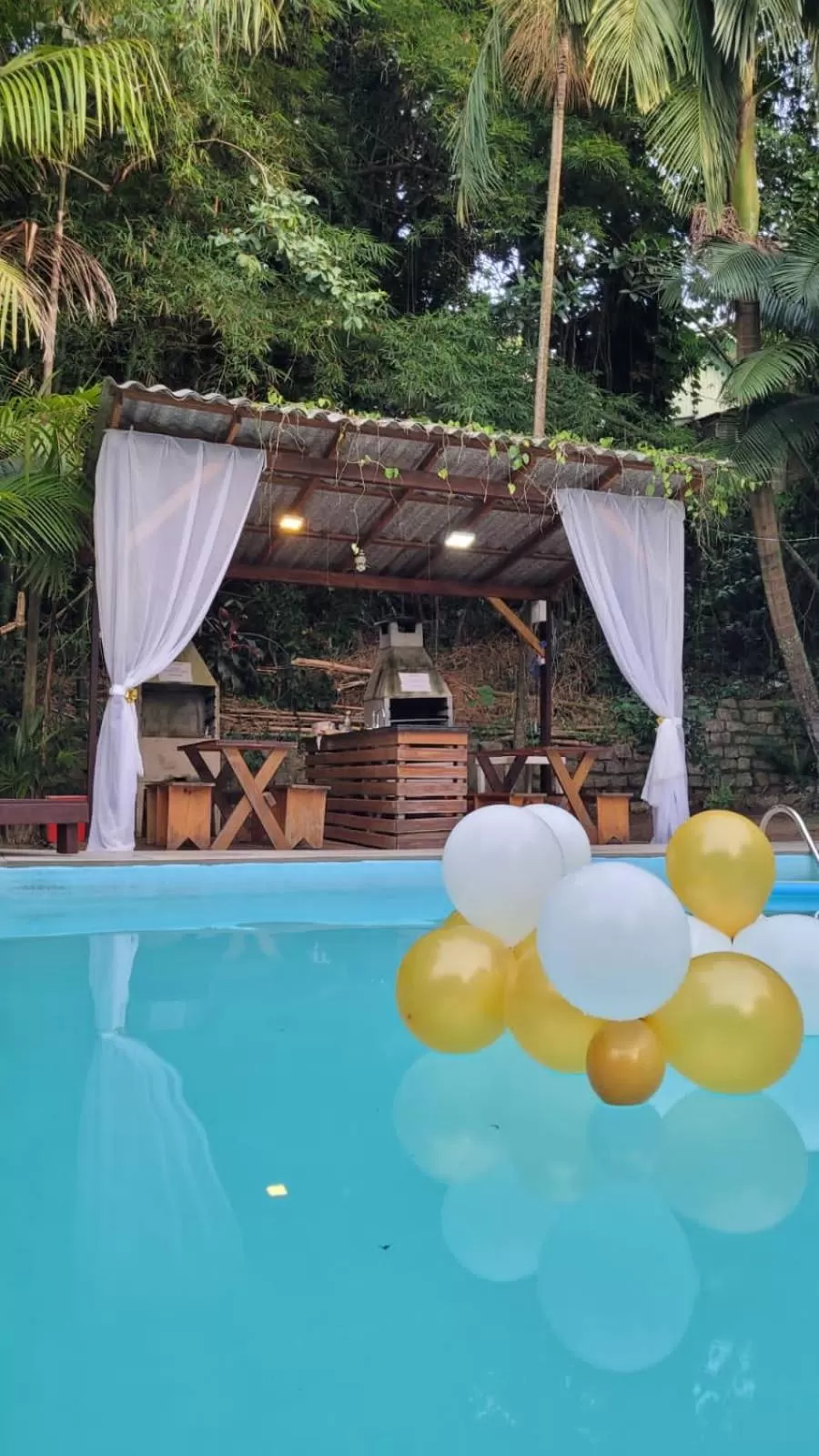 BBQ facilities in Pousada Dona Francisca