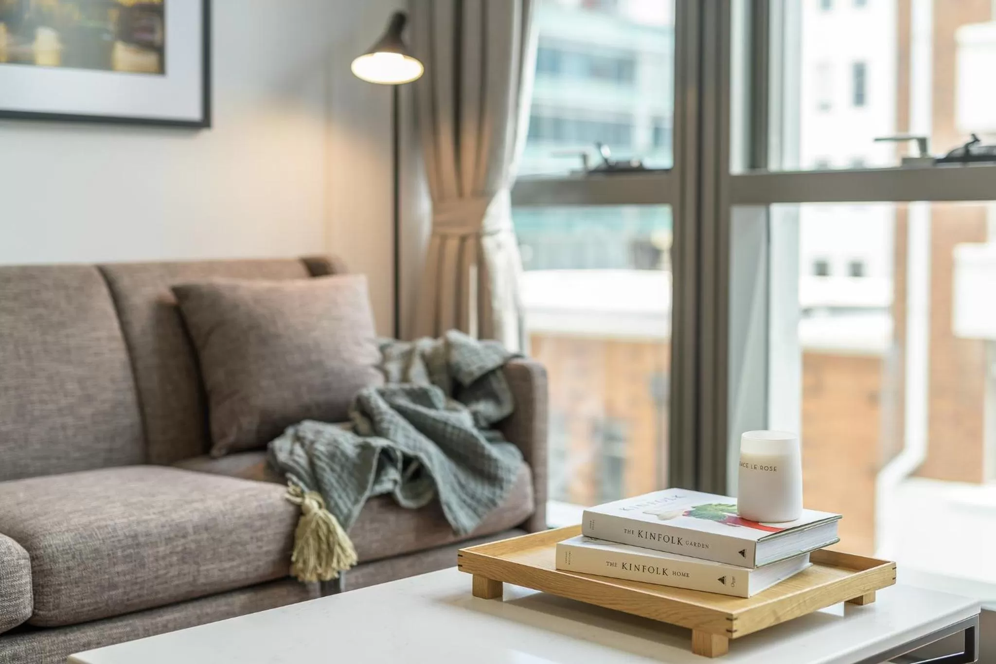 Living room in Meriton Suites Adelaide Street, Brisbane