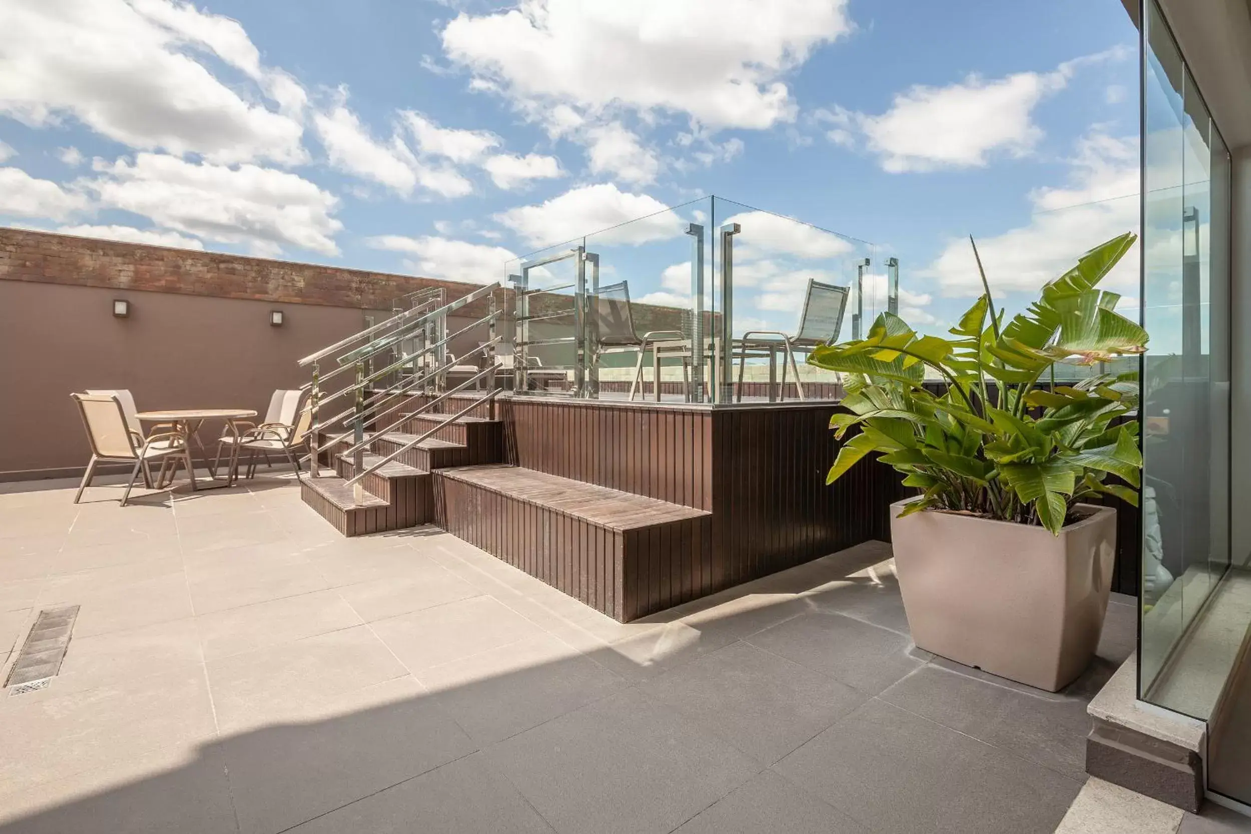 Balcony/Terrace in Tri Hotel Executive Brusque