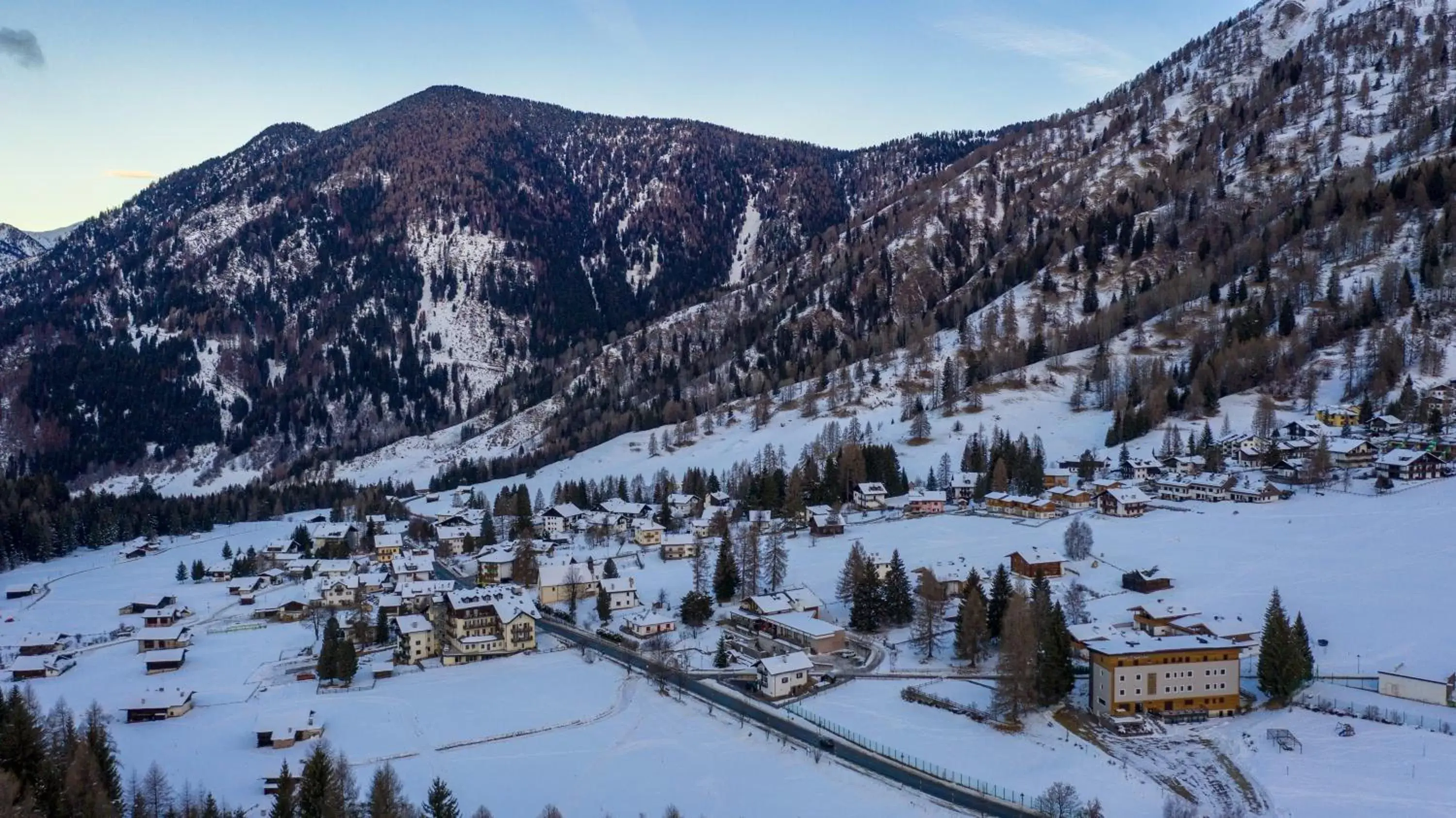 Bird's eye view, Winter in Hotel Bellamonte