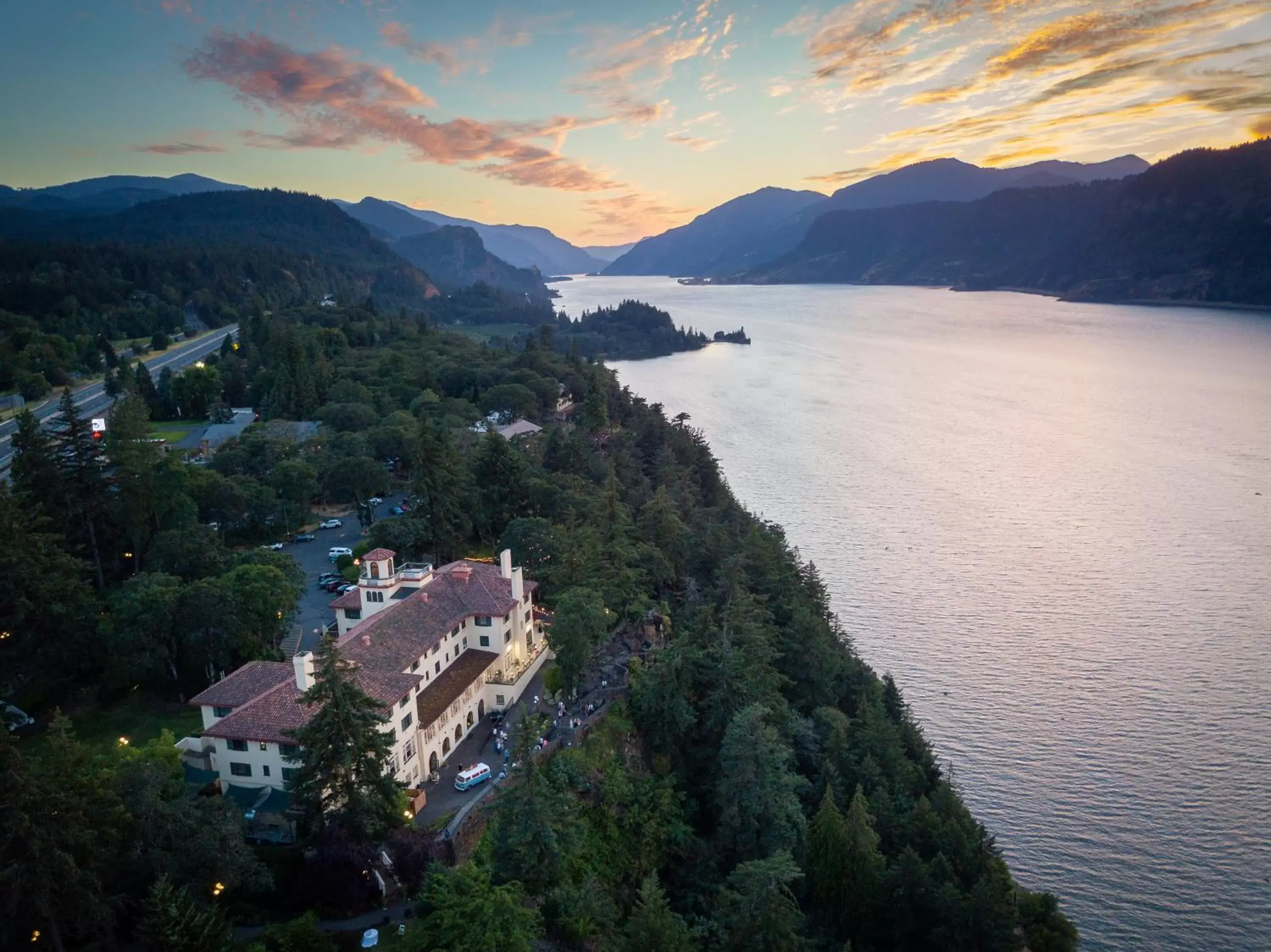 Property building, Bird's-eye View in Columbia Gorge Hotel & Spa