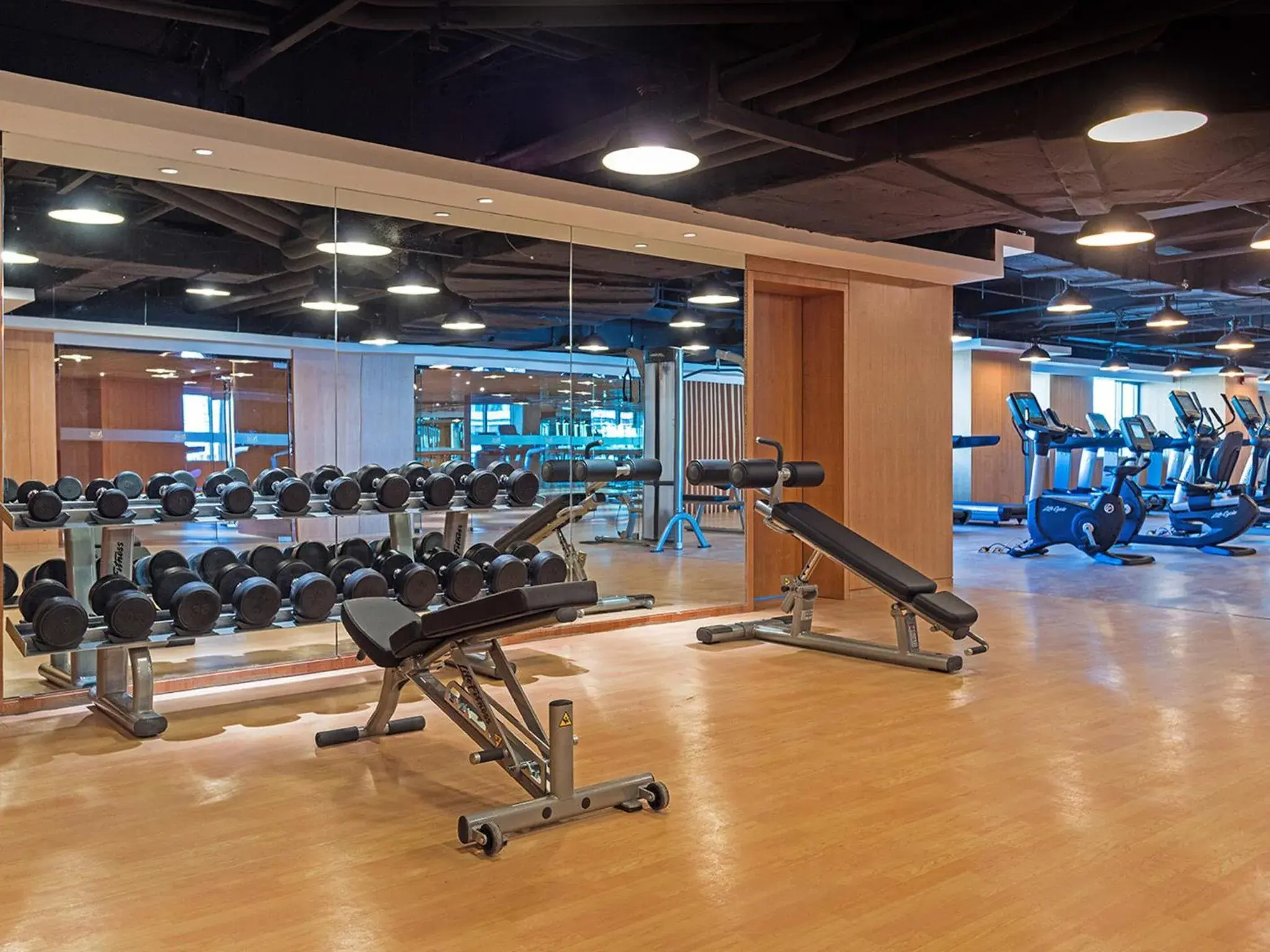 Fitness centre/facilities, Fitness Center/Facilities in Crowne Plaza Shanghai Noah Square, an IHG Hotel