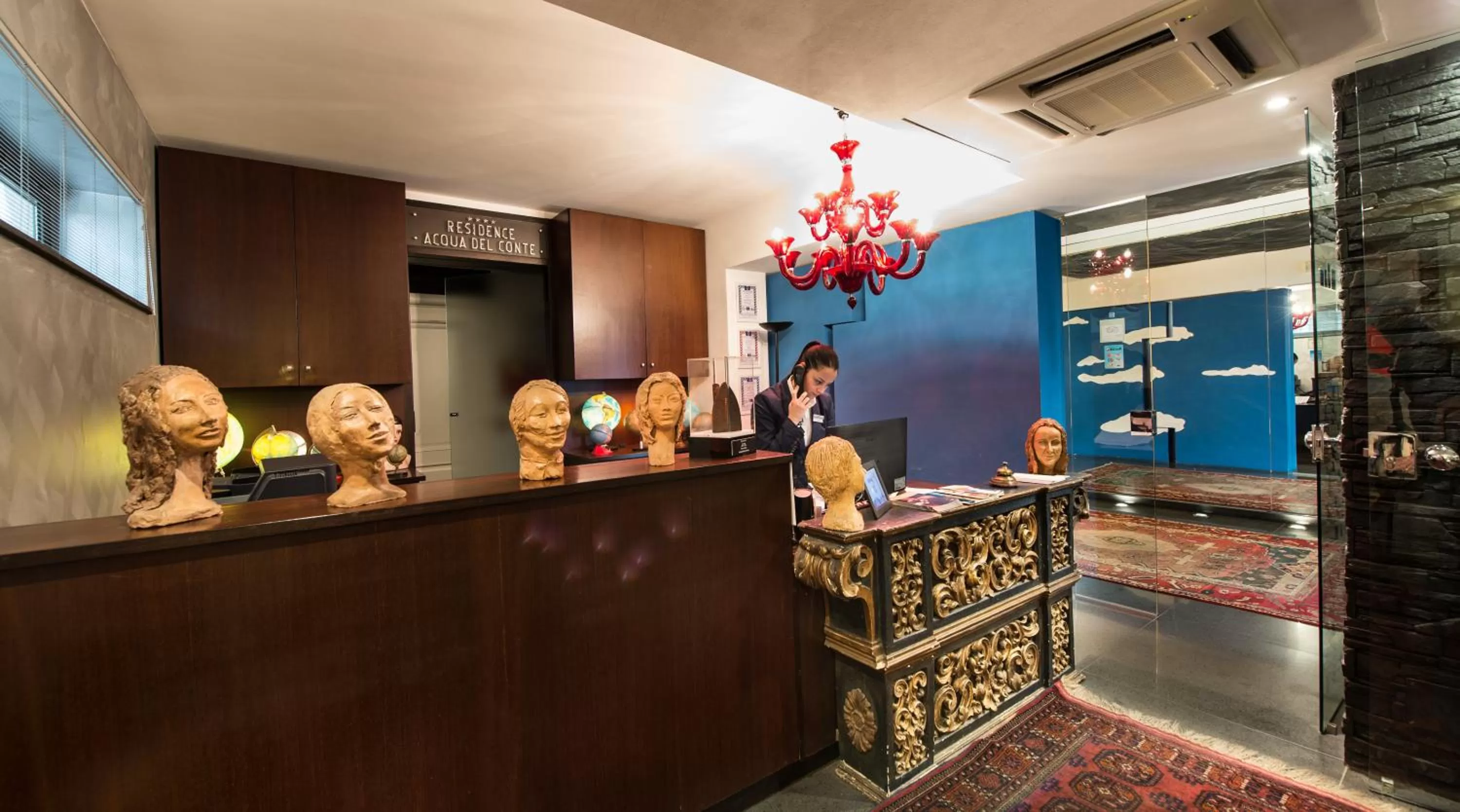 Lobby or reception in Residence Acqua del Conte