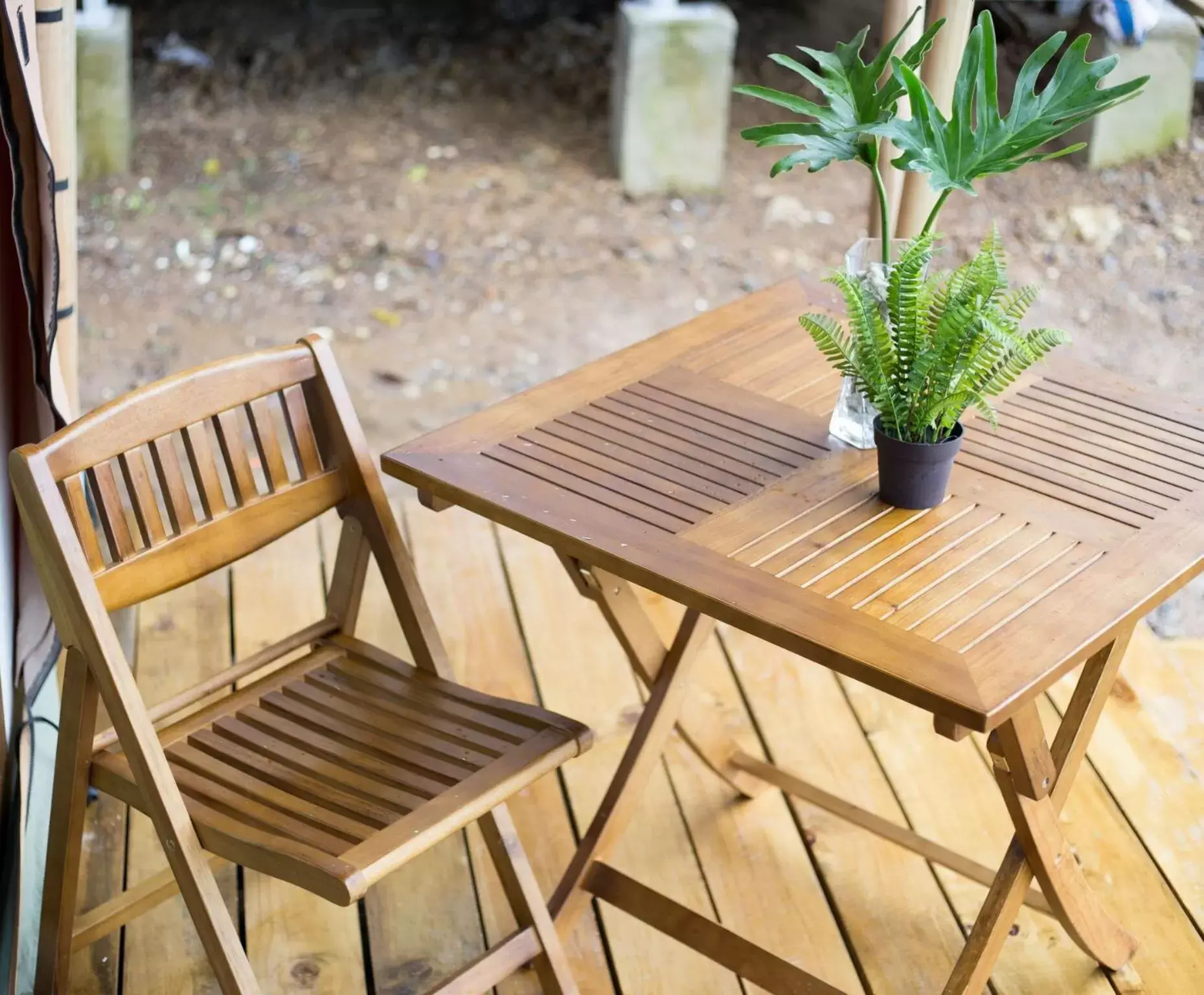 Balcony/Terrace in Solina Beach & Nature Resort