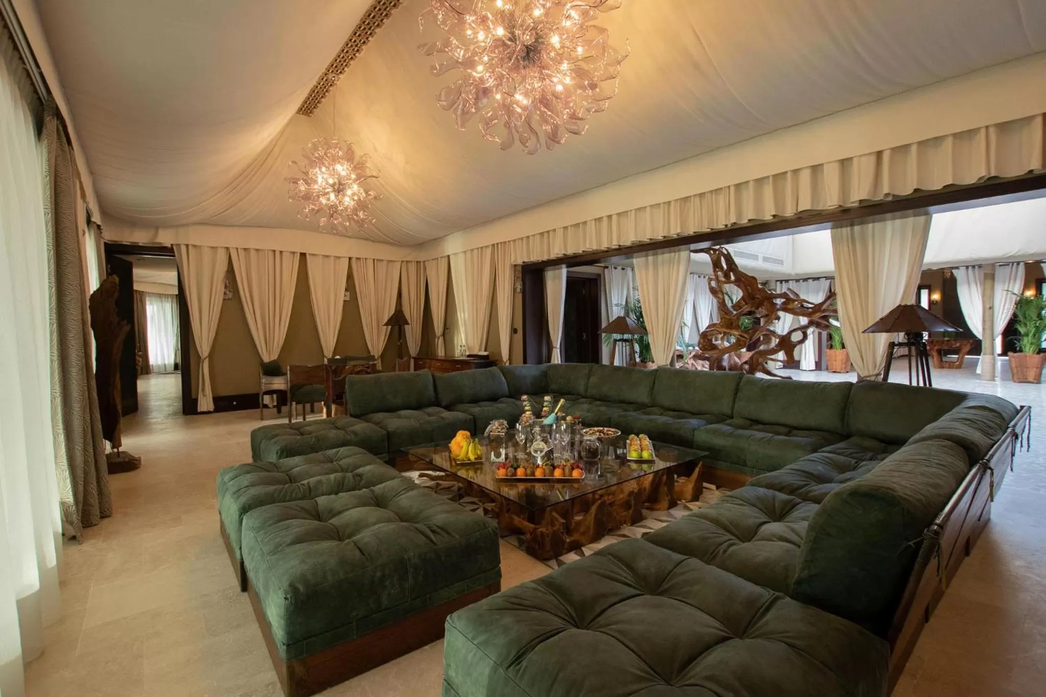 Seating area in Telal Resort Al Ain