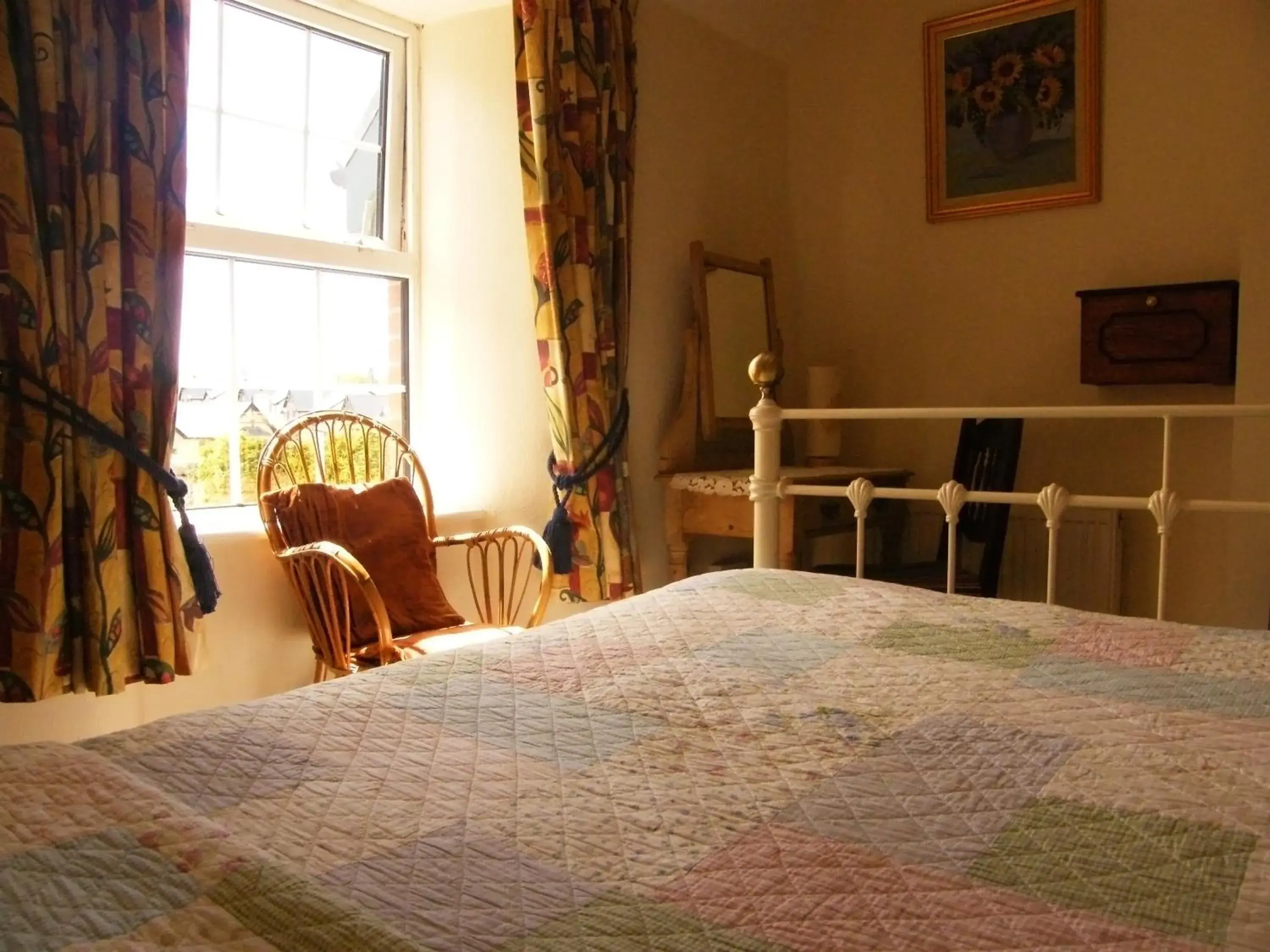 Bed in Druid Cottage