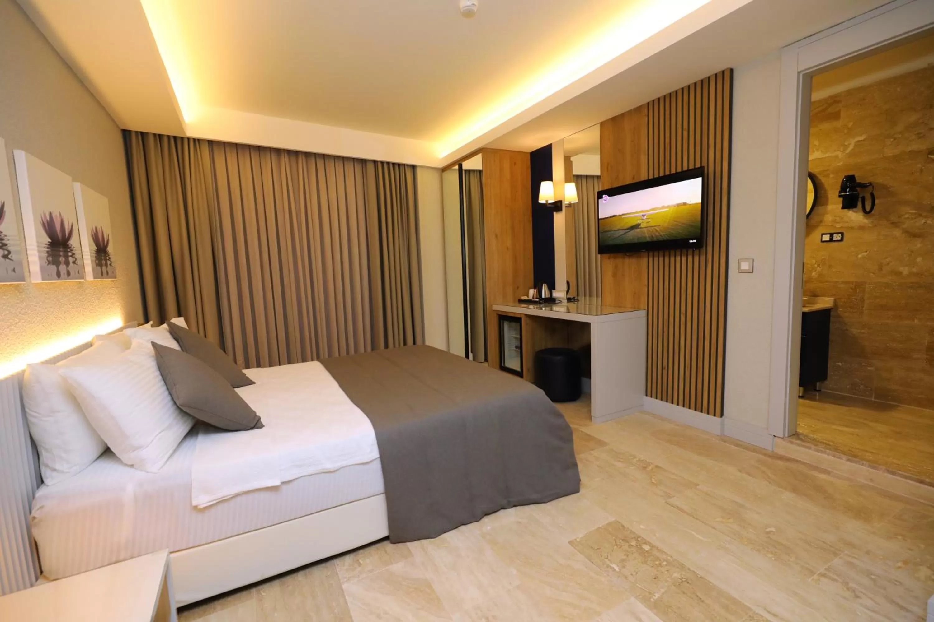 Bed in Ariel Hotel Alaçatı