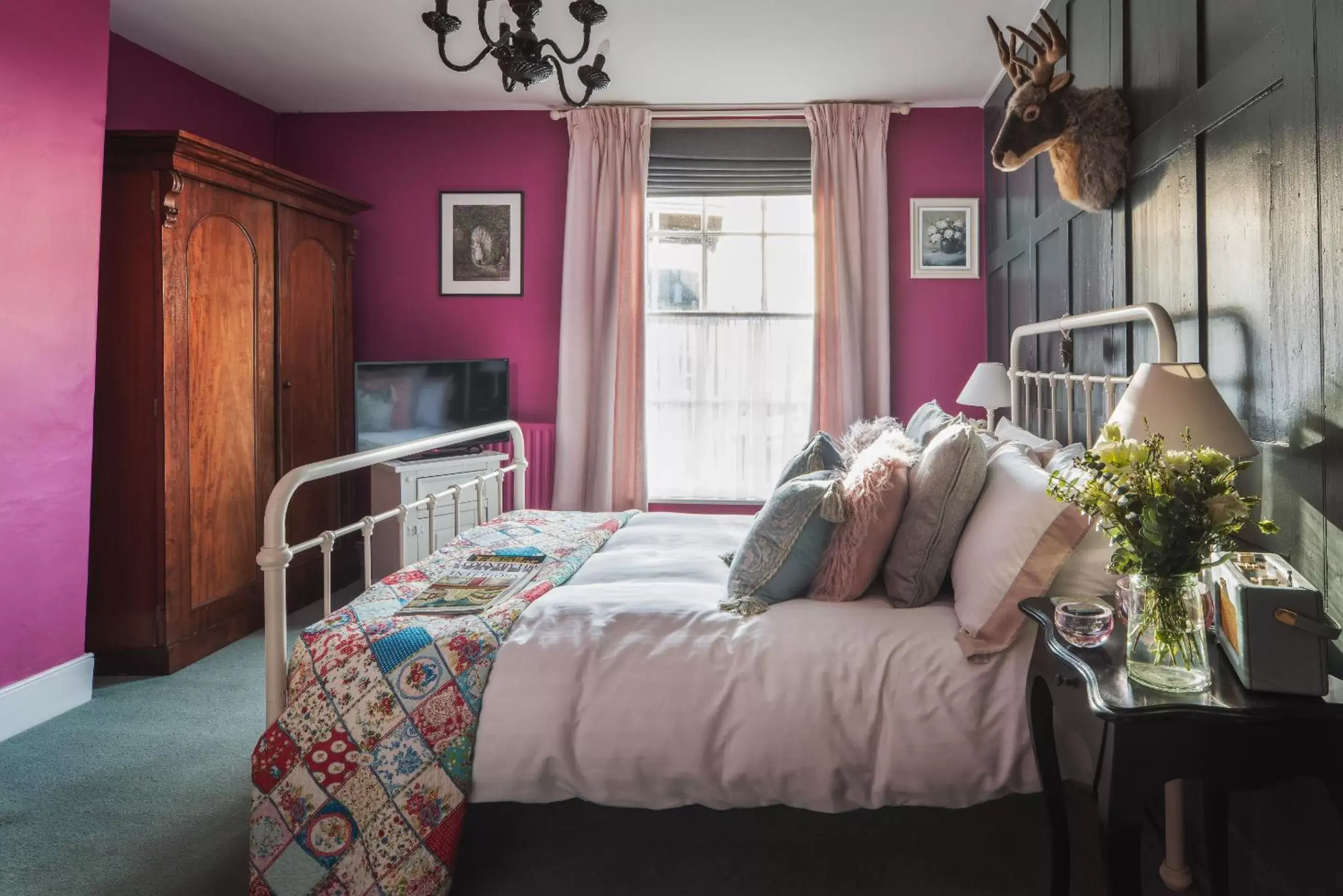 Bedroom, Bed in One Drake Road and Apartments, Tavistock, Devon