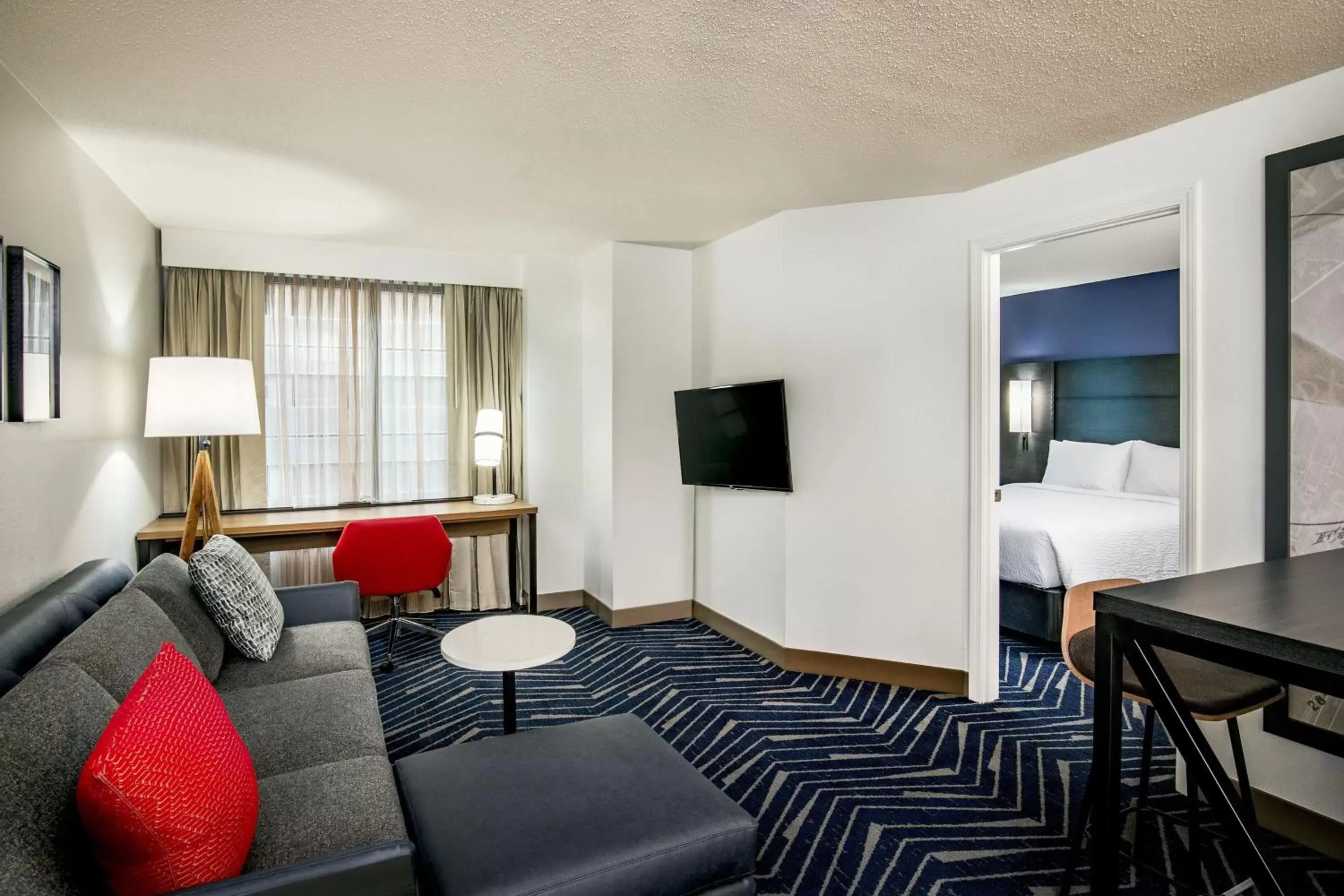 Bedroom, Seating Area in Residence Inn by Marriott Boston Cambridge