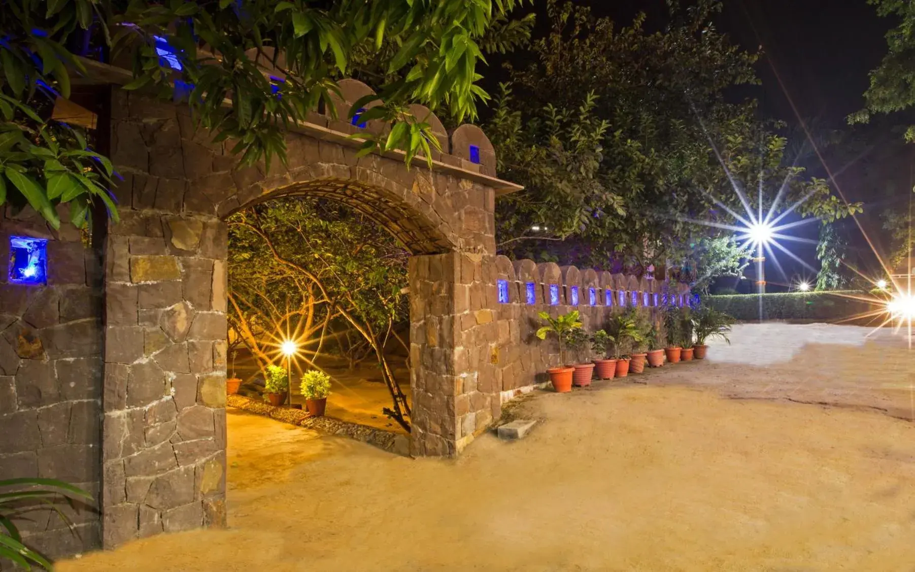 Facade/entrance in Ranthambhore National Resort