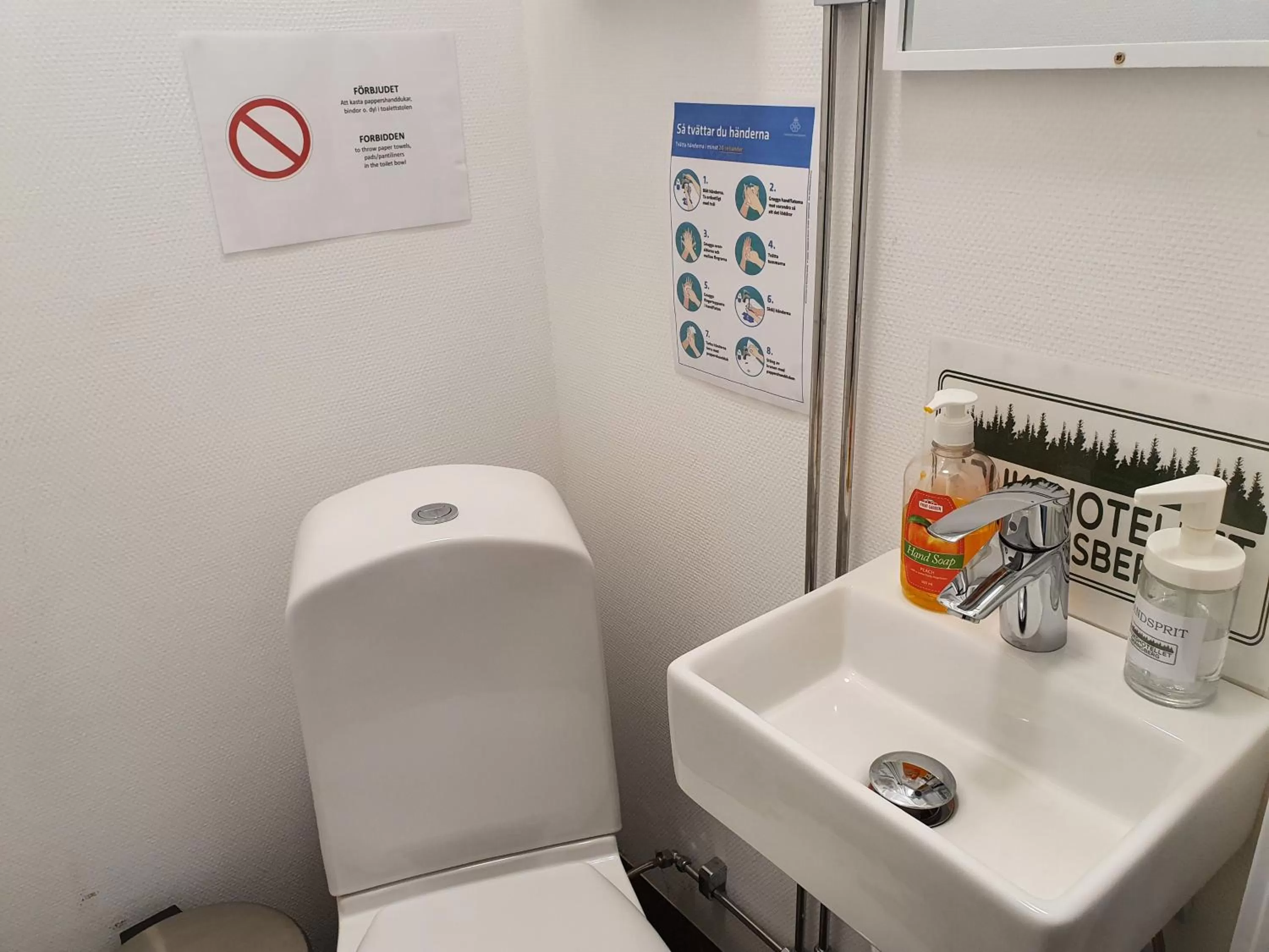 Toilet in Brukshotellet Skinnsberg